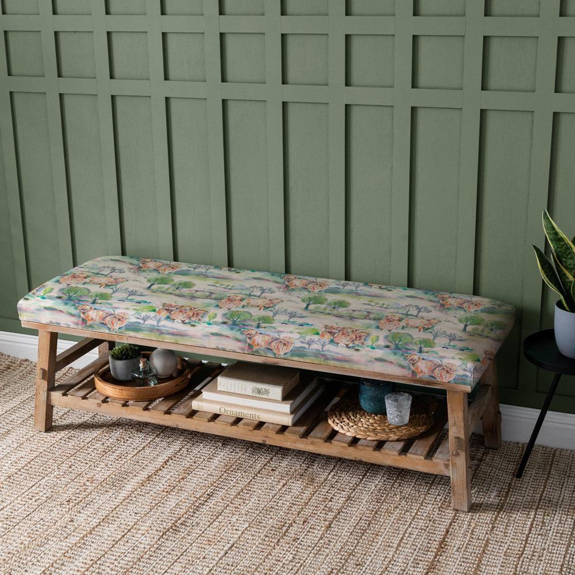 Product photograph of Voyage Maison Heilan Herd Green Rupert Bench from Choice Furniture Superstore.