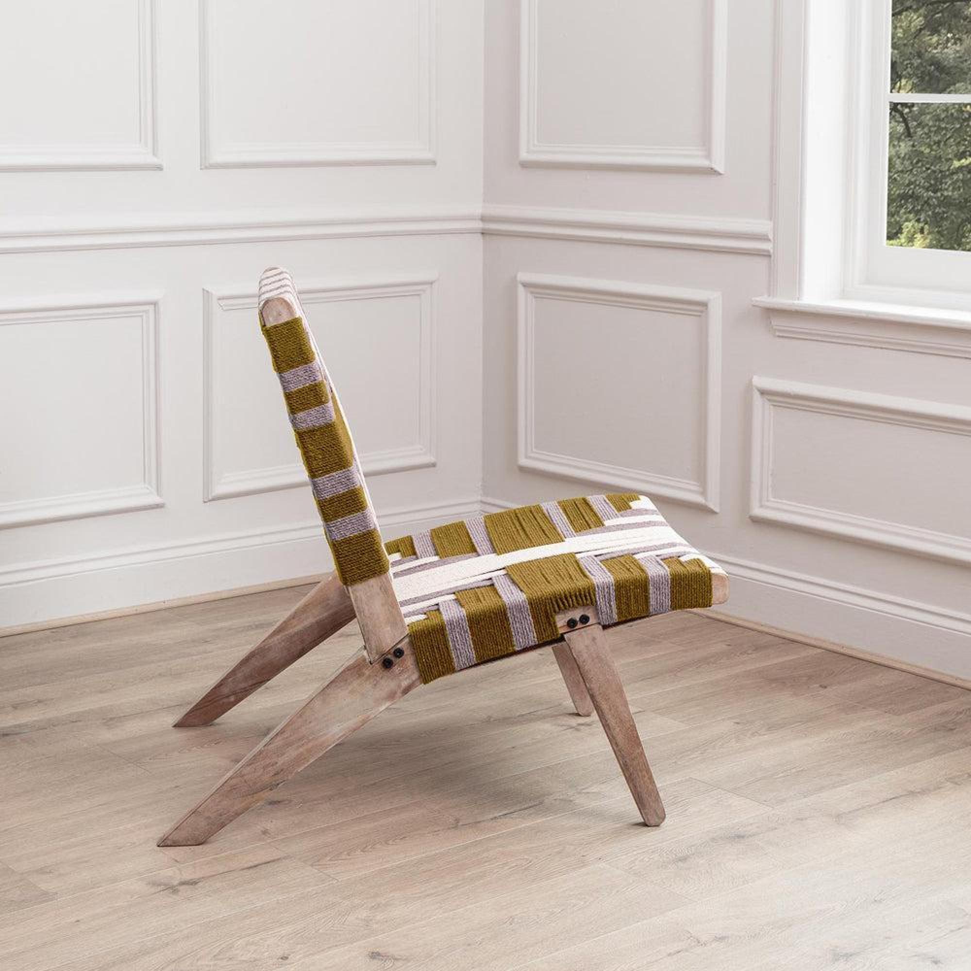Product photograph of Voyage Maison Manali Mustard Mango Wood Chair from Choice Furniture Superstore.