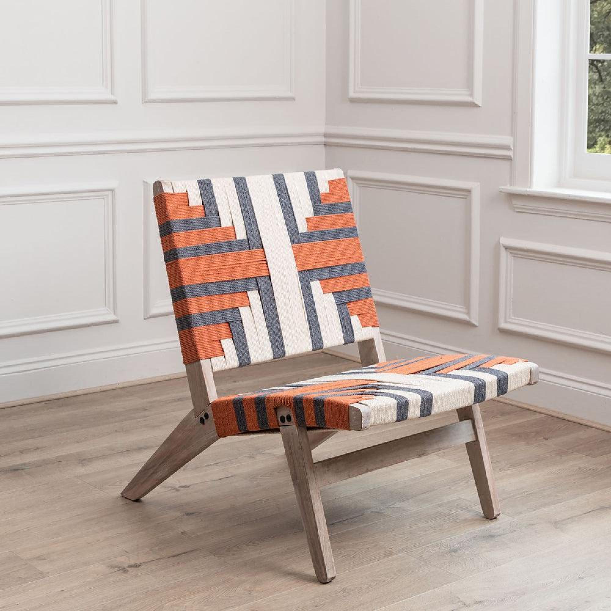 Product photograph of Voyage Maison Manali Orange Mango Wood Chair from Choice Furniture Superstore.