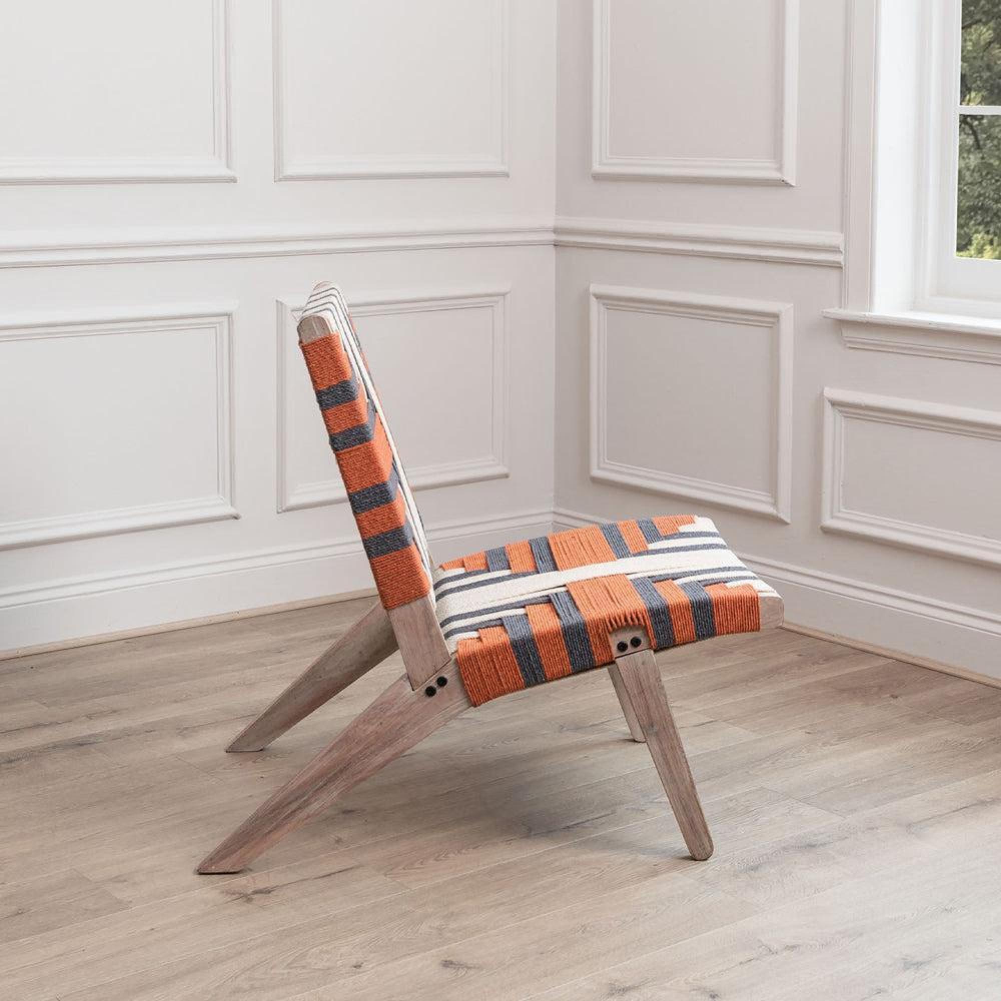 Product photograph of Voyage Maison Manali Orange Mango Wood Chair from Choice Furniture Superstore.