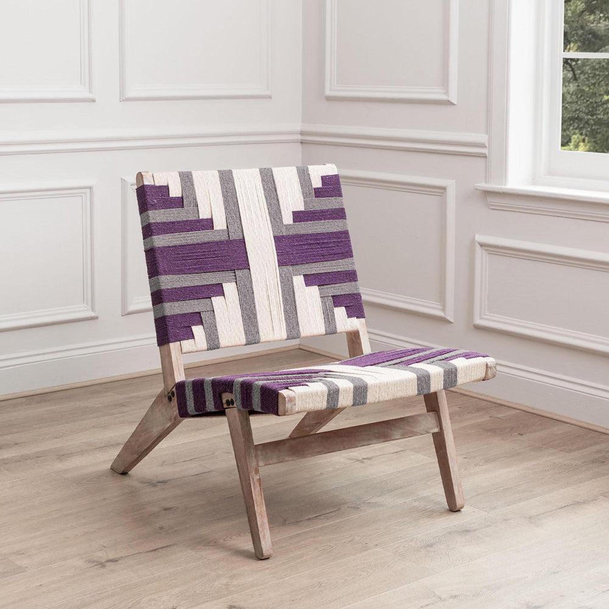 Product photograph of Voyage Maison Manali Plum Mango Wood Chair from Choice Furniture Superstore.