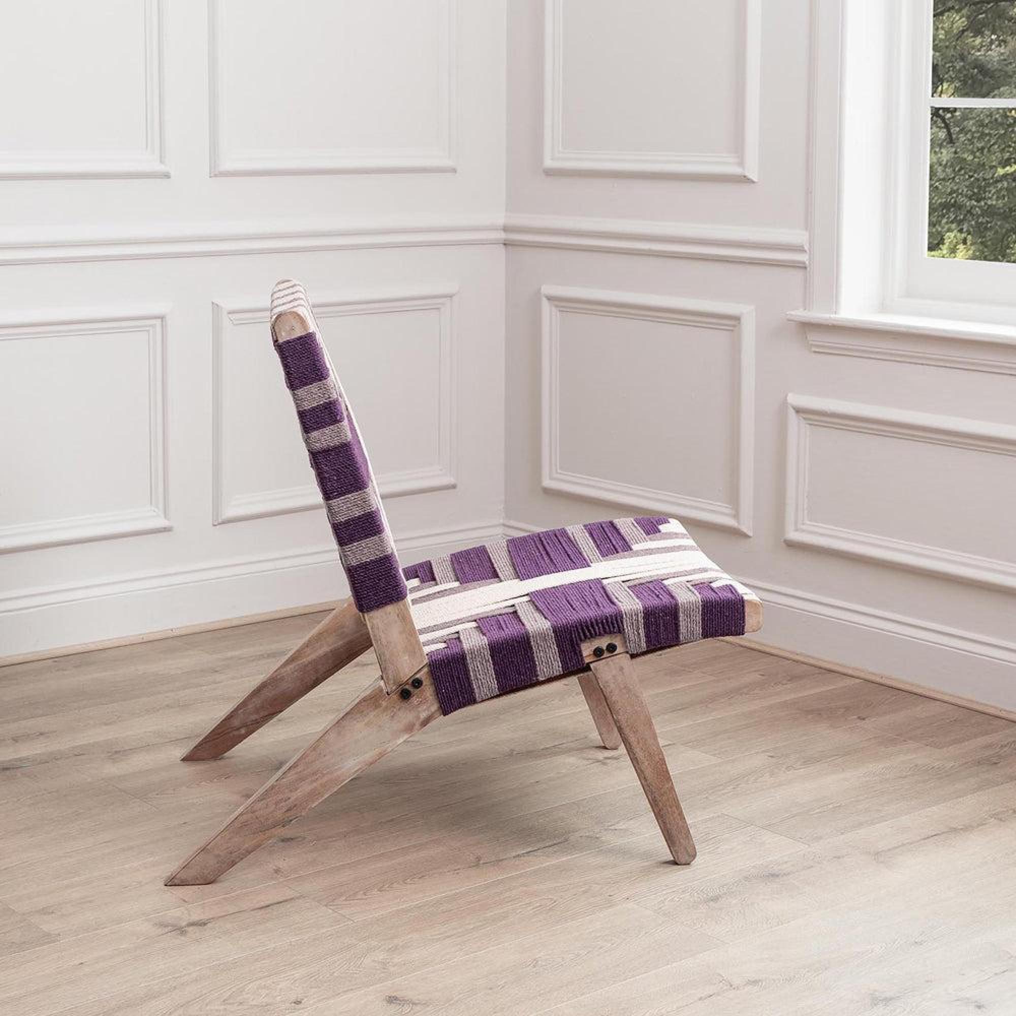 Product photograph of Voyage Maison Manali Plum Mango Wood Chair from Choice Furniture Superstore.
