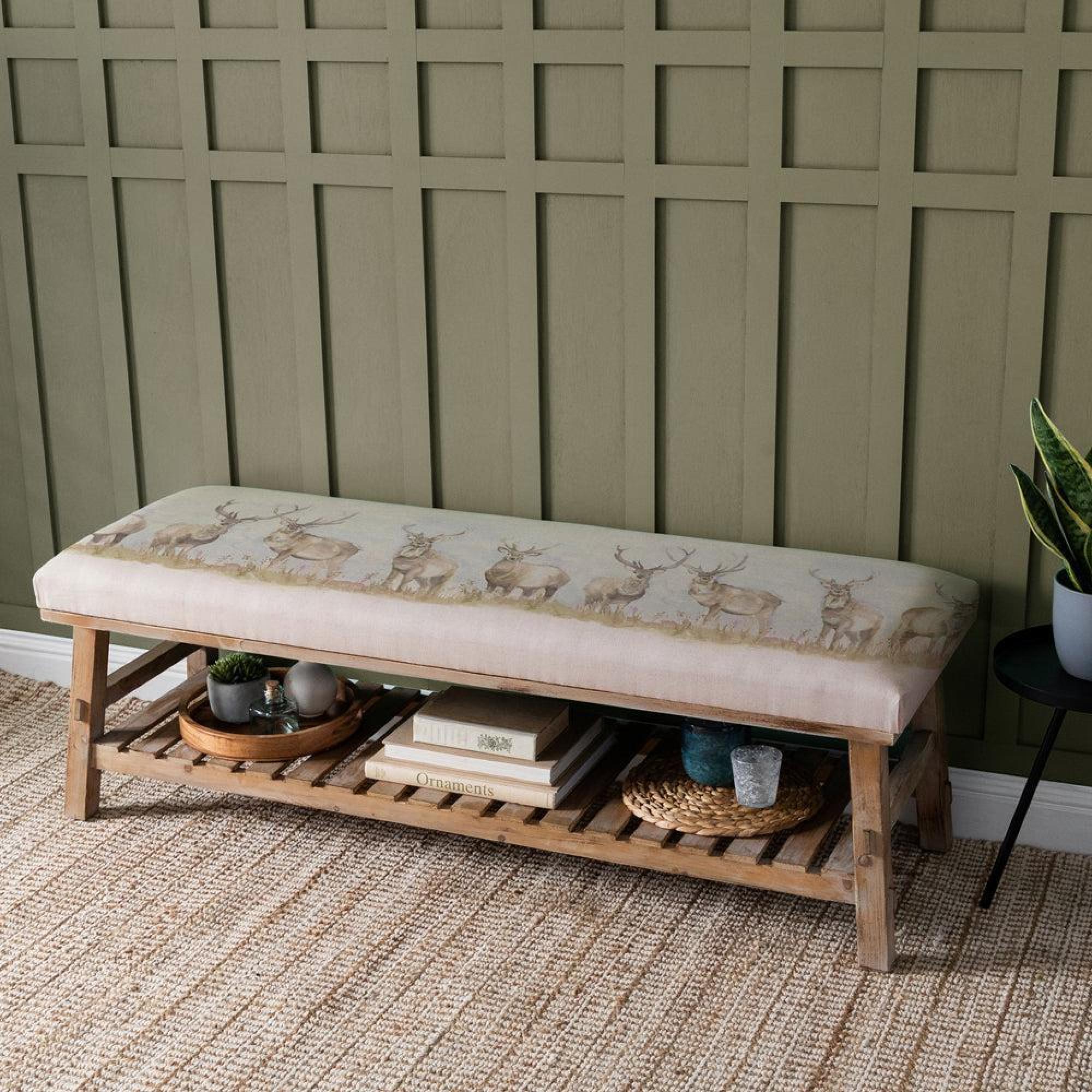 Product photograph of Voyage Maison Moorland Stag Rupert Bench from Choice Furniture Superstore.