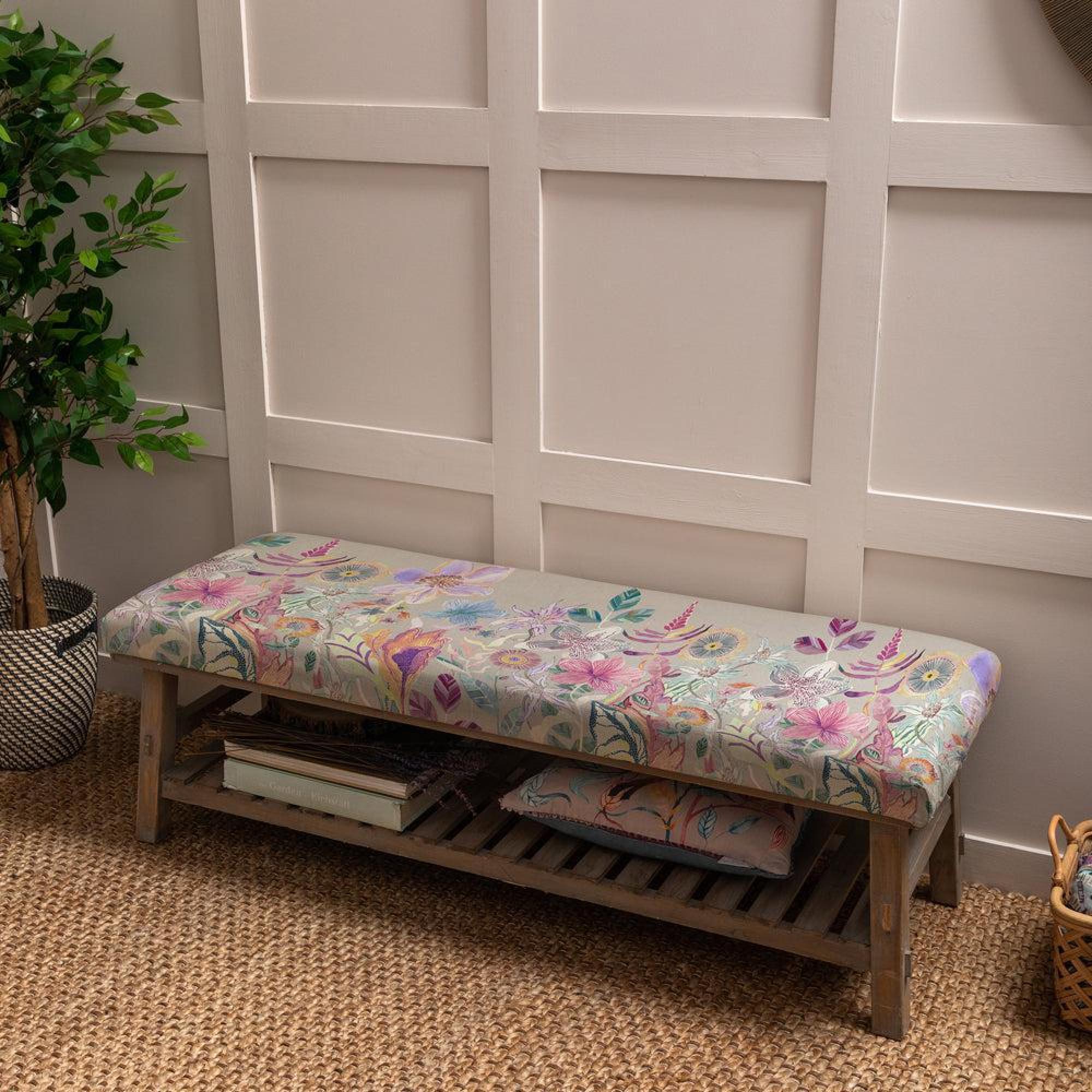 Product photograph of Voyage Maison Primrose Haze Rupert Bench from Choice Furniture Superstore.