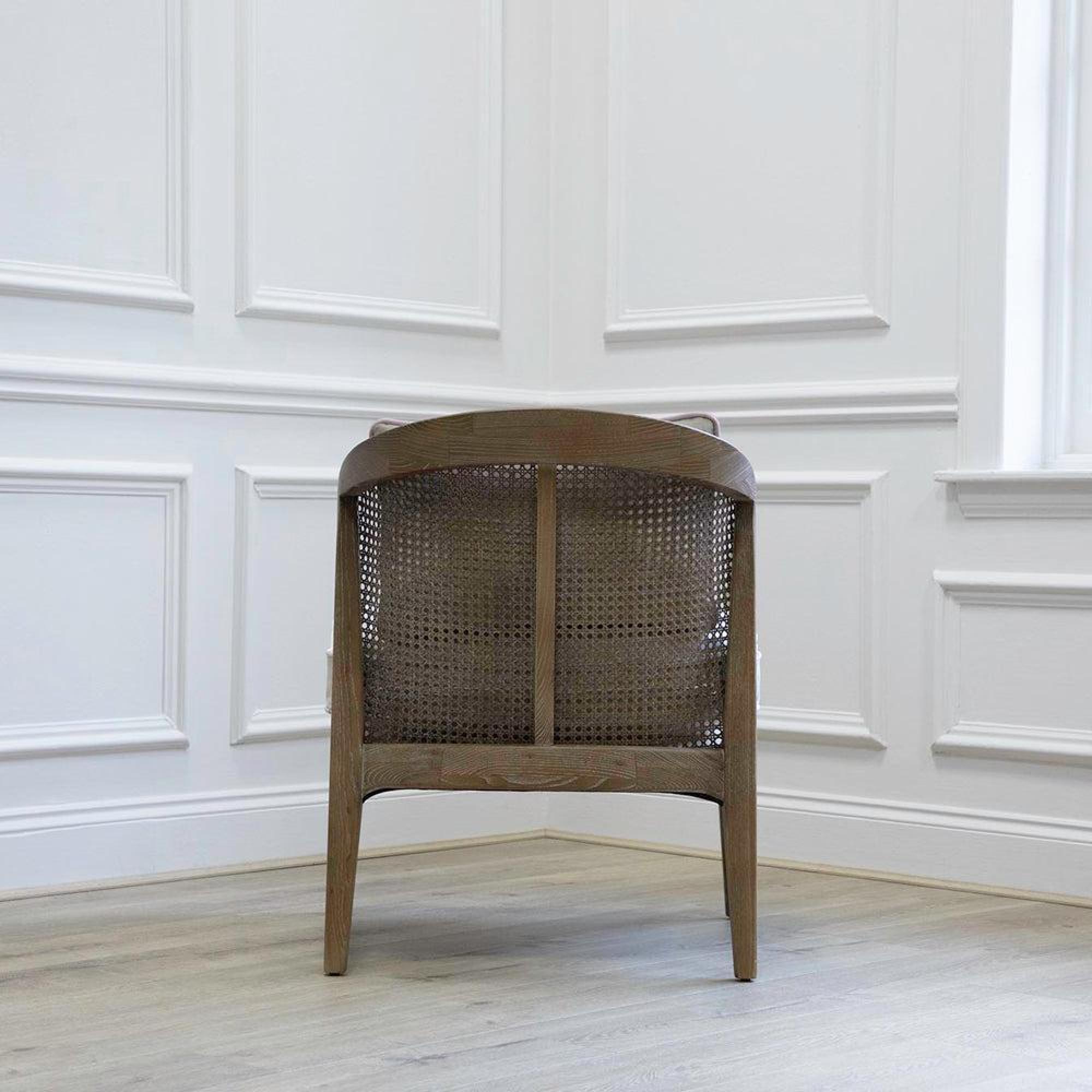 Product photograph of Voyage Maison Primrose Haze Solid Wood Liana Armchair from Choice Furniture Superstore.