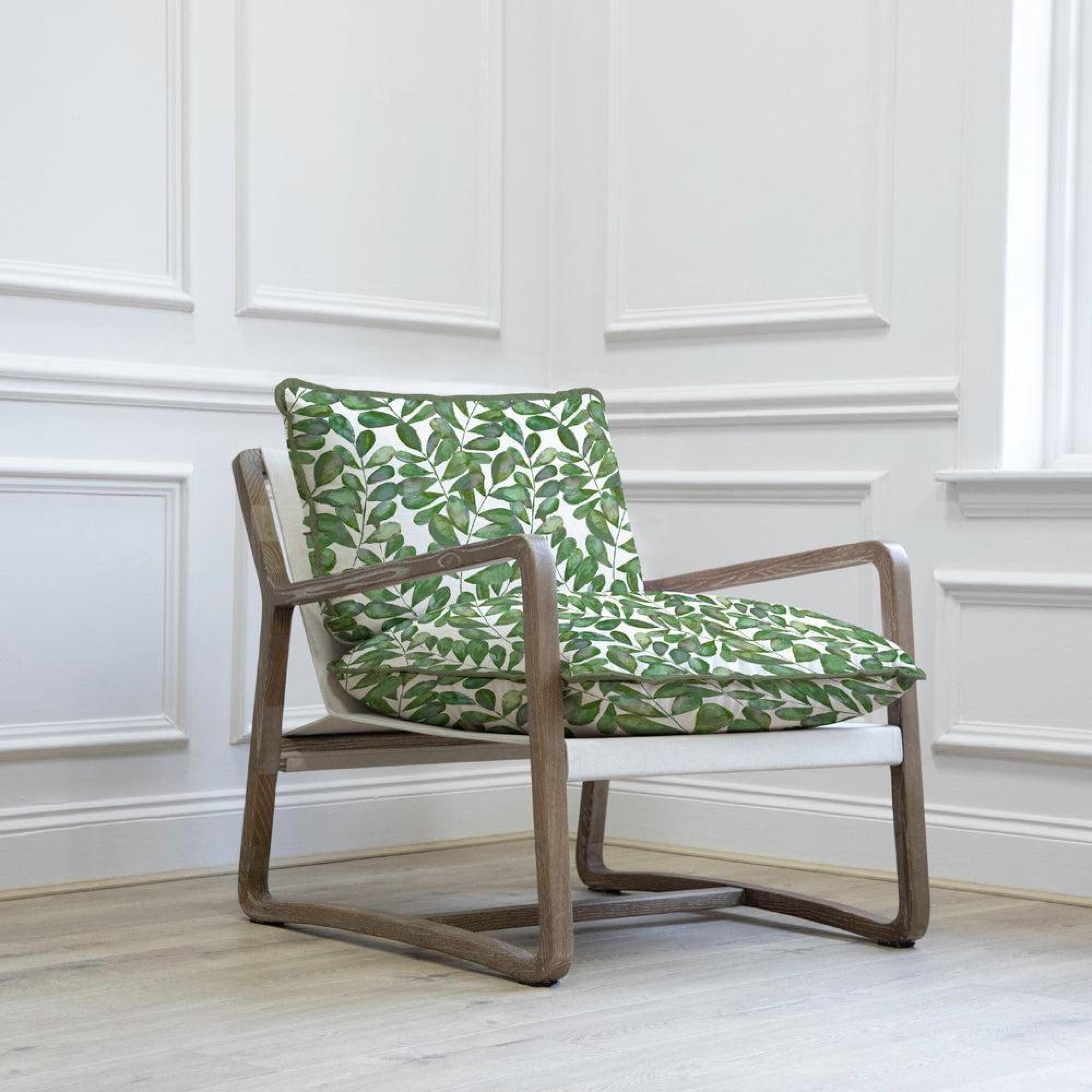 Product photograph of Voyage Maison Rowan Apple Solid Wood Elias Armchair from Choice Furniture Superstore.