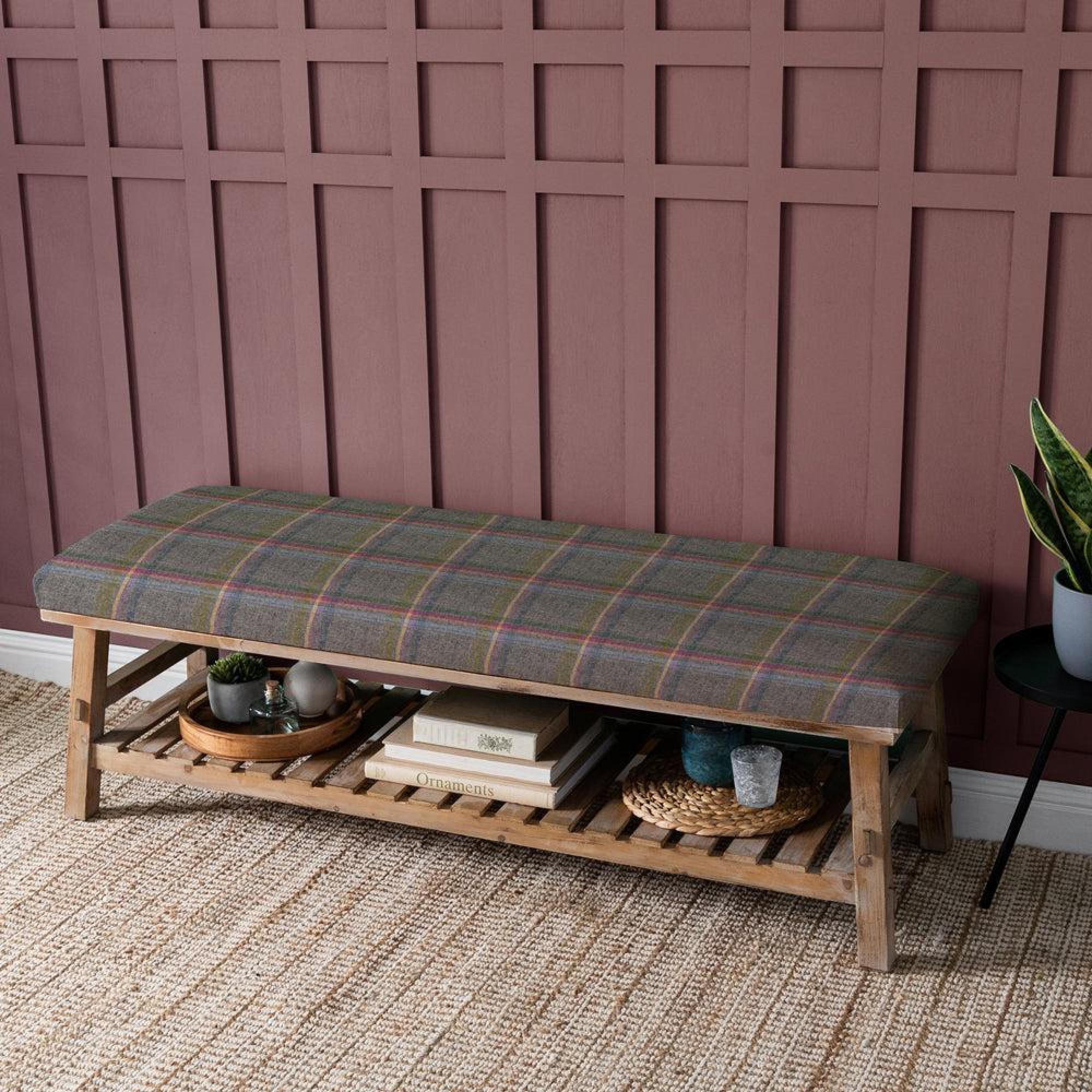 Product photograph of Voyage Maison Tavistock Violet Rupert Bench from Choice Furniture Superstore.