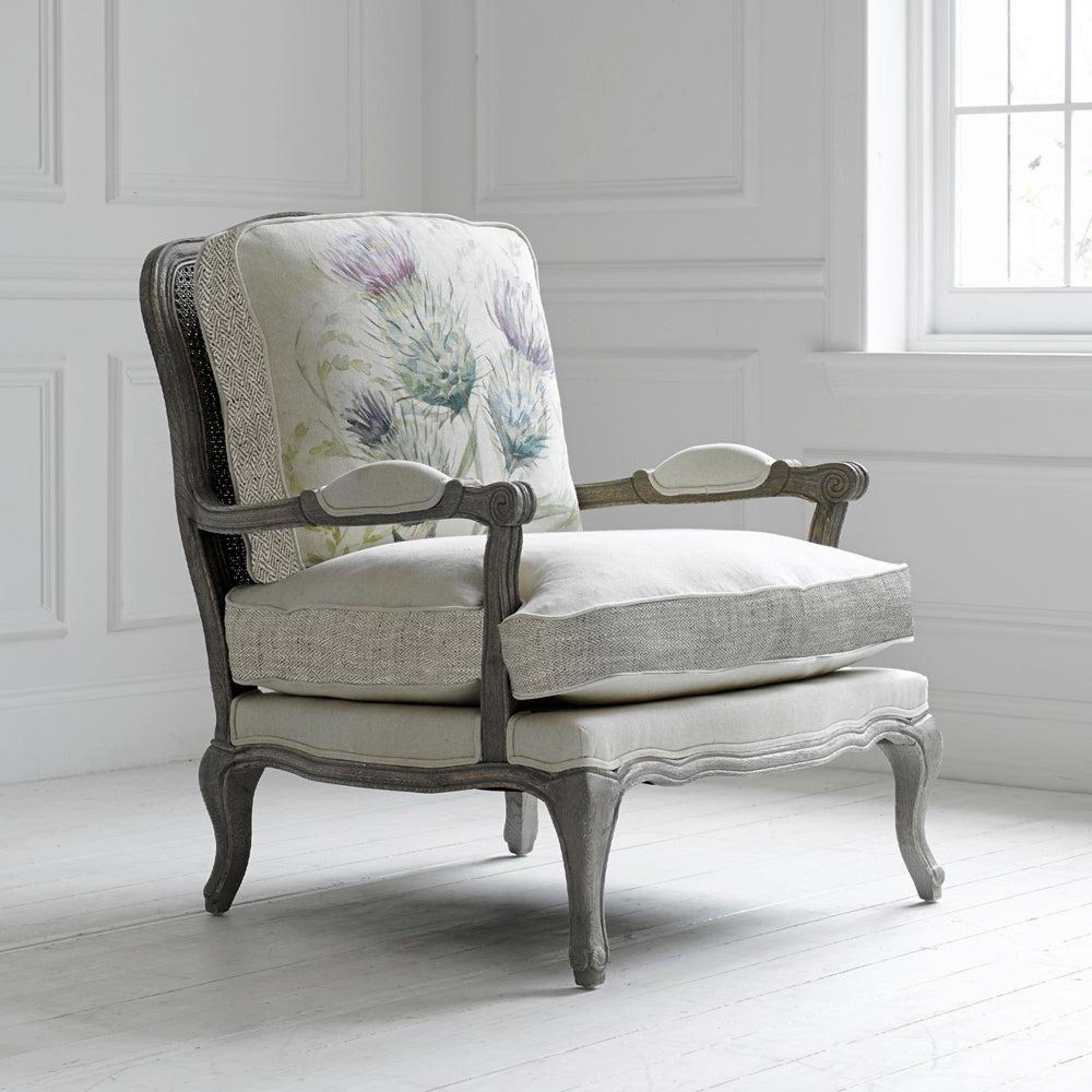 Product photograph of Voyage Maison Thistle Glen Florence Stone Armchair from Choice Furniture Superstore.