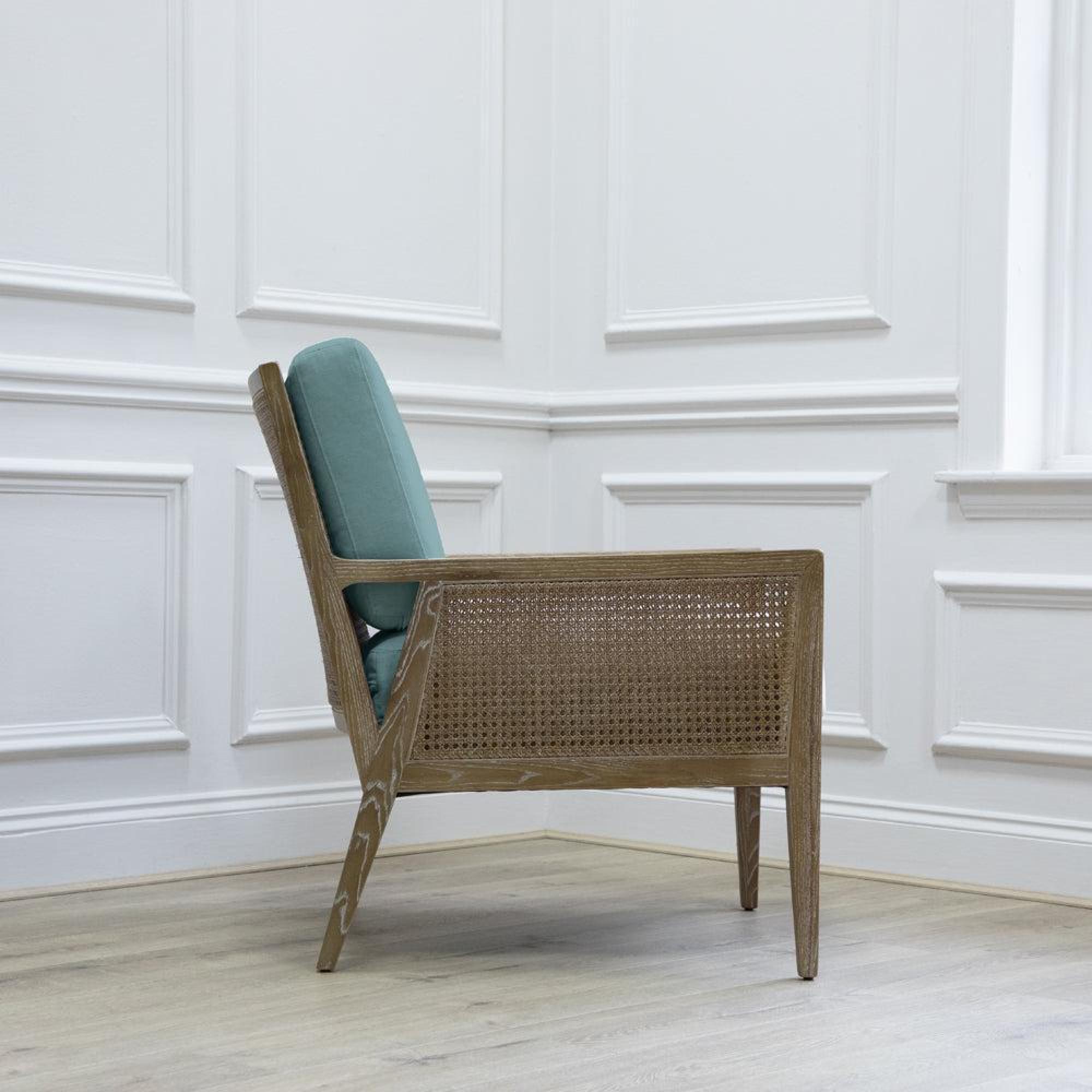 Product photograph of Voyage Maison Tivoli Ocean Kirsi Armchair from Choice Furniture Superstore.