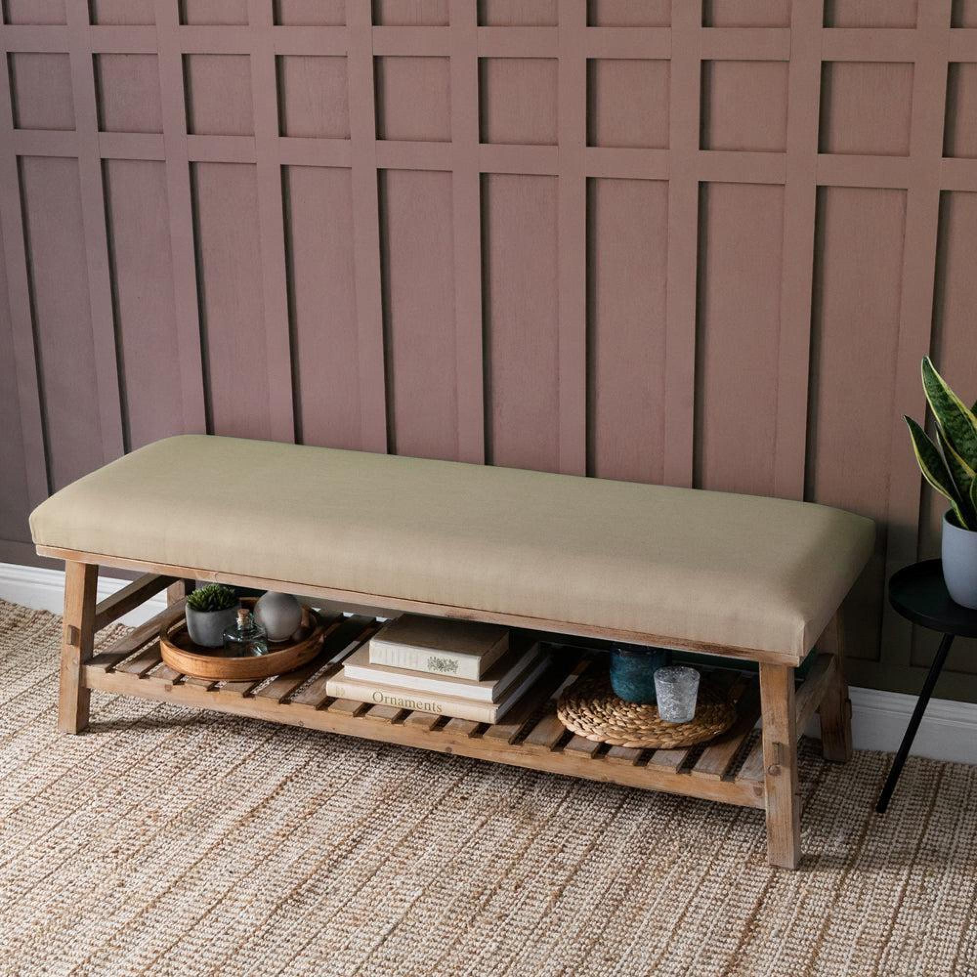 Product photograph of Voyage Maison Tivoli Caramel Rupert Bench from Choice Furniture Superstore.