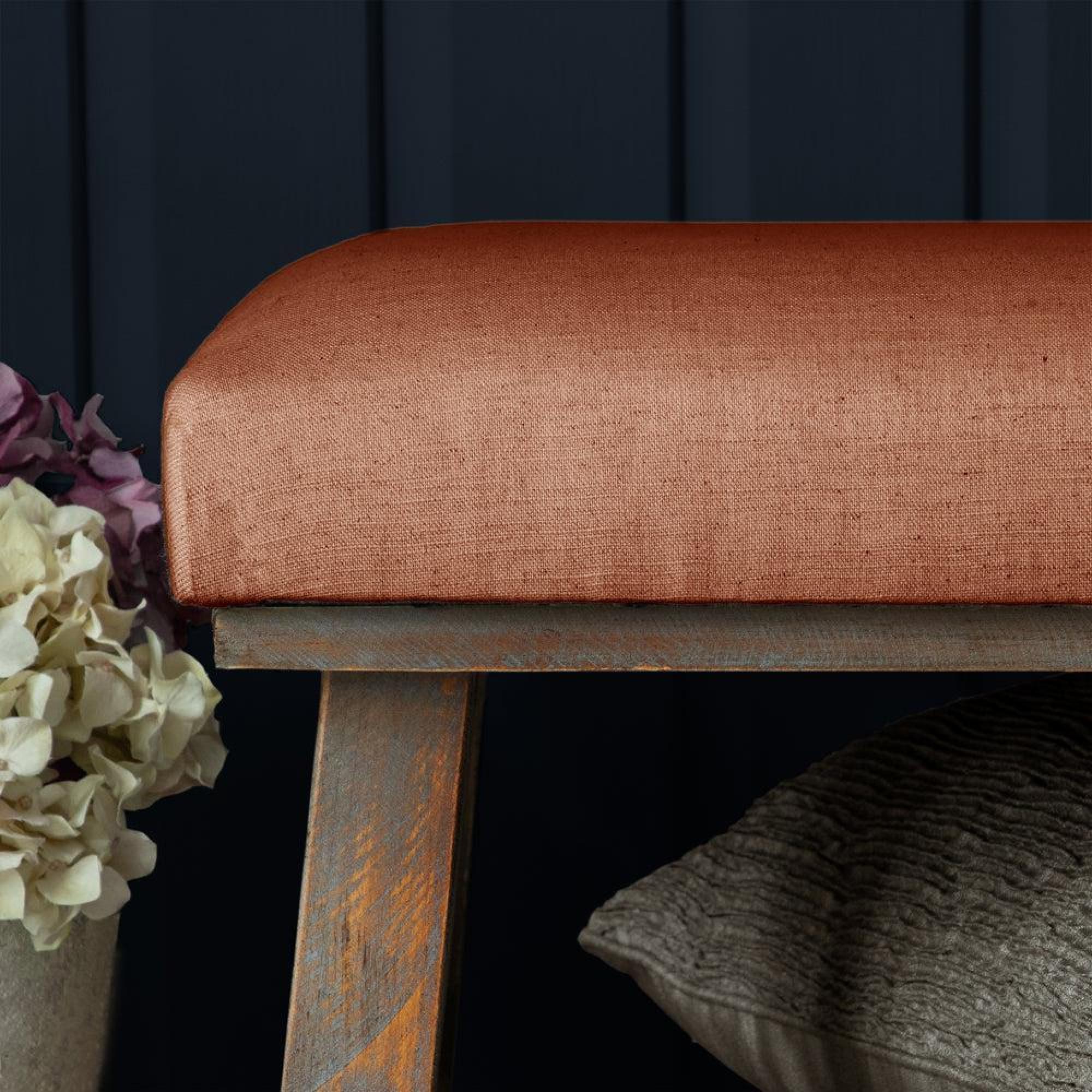 Product photograph of Voyage Maison Tivoli Rust Rupert Bench from Choice Furniture Superstore.