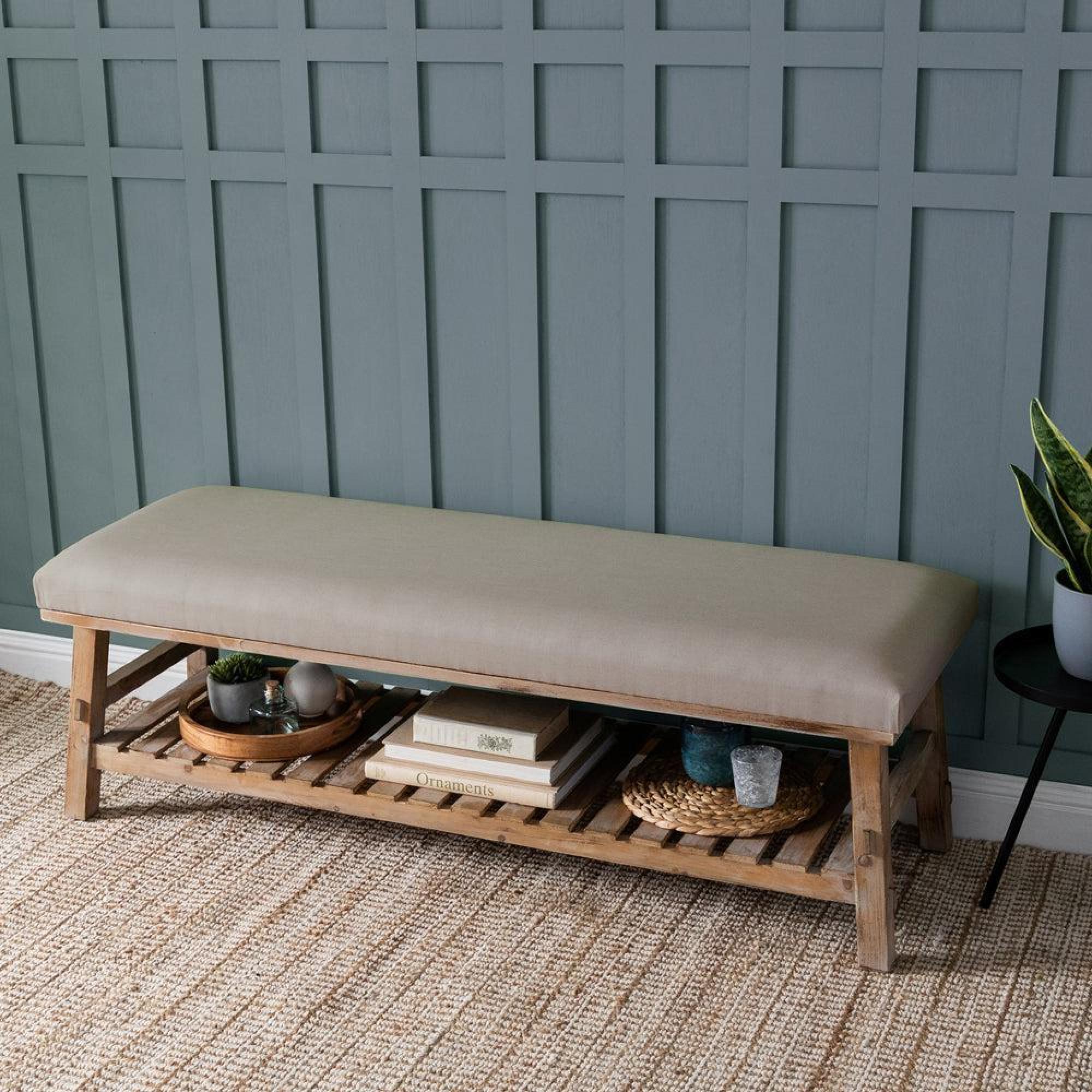 Product photograph of Voyage Maison Tivoli Silver Rupert Bench from Choice Furniture Superstore.