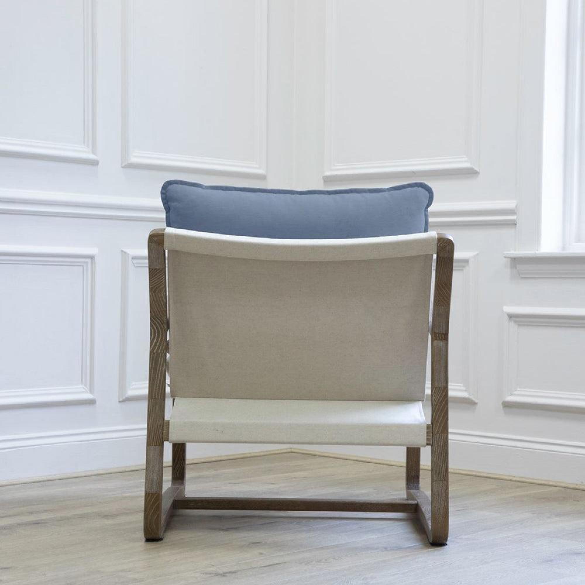 Product photograph of Voyage Maison Tivoli Bluebell Solid Wood Elias Armchair from Choice Furniture Superstore.