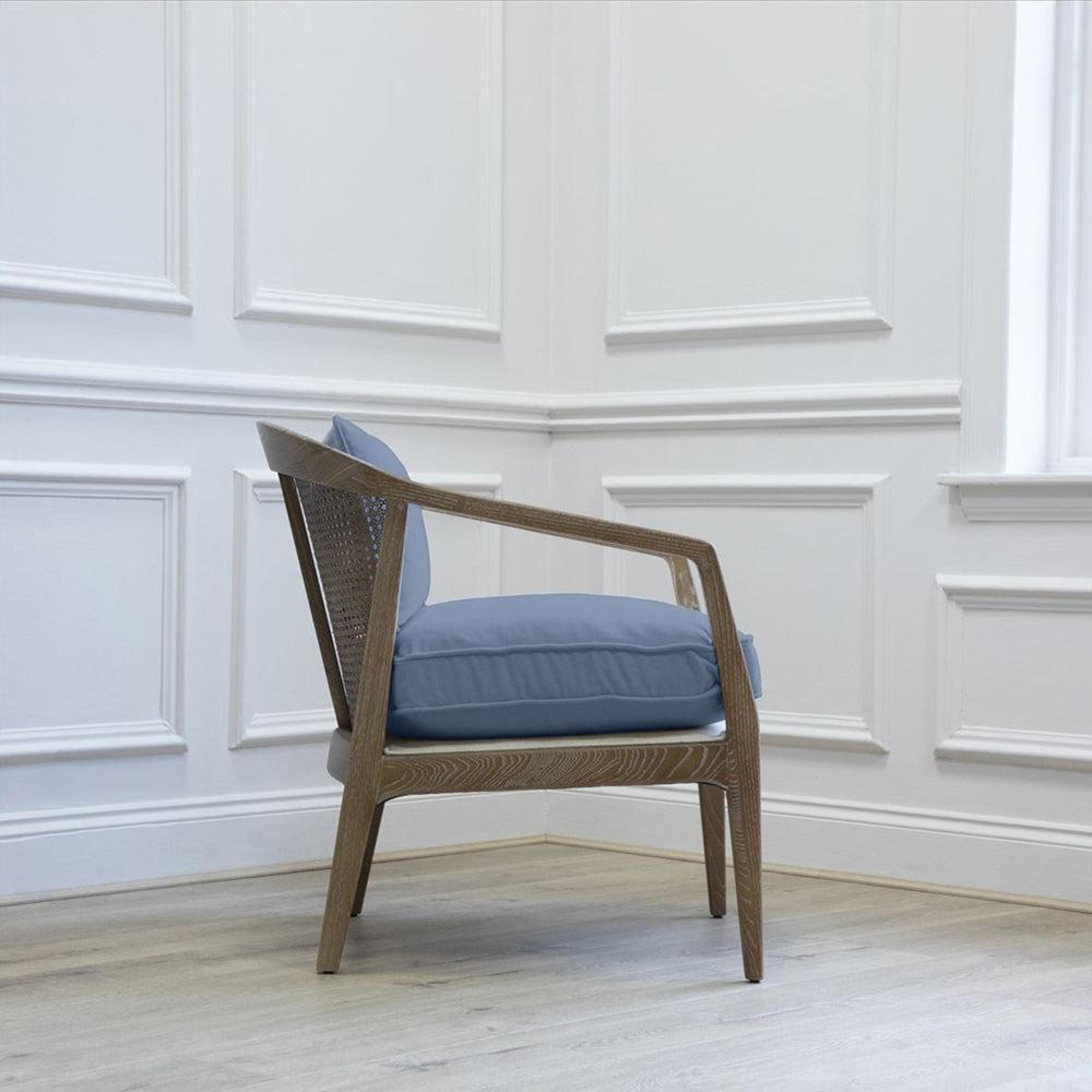 Product photograph of Voyage Maison Tivoli Bluebell Solid Wood Liana Armchair from Choice Furniture Superstore.