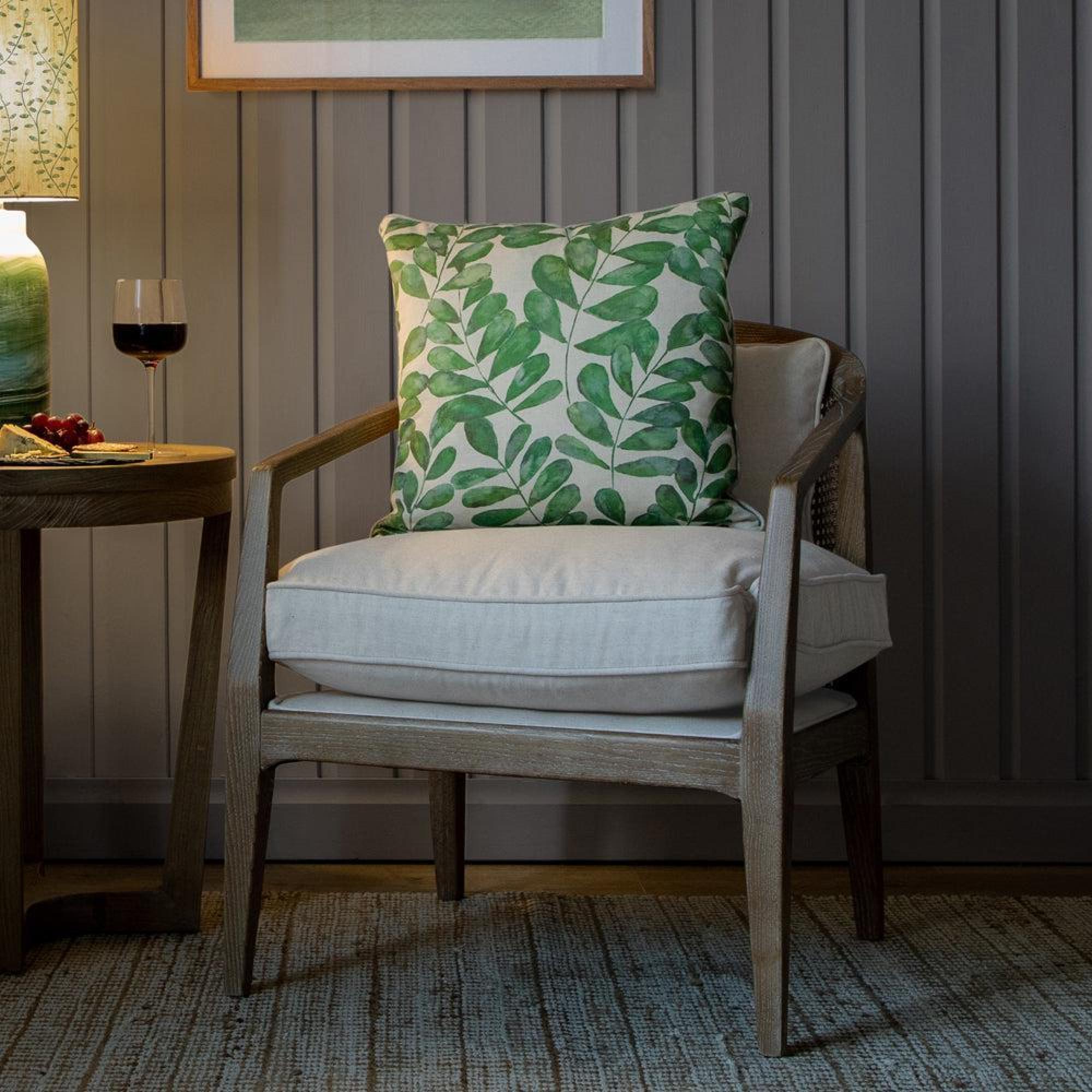 Product photograph of Voyage Maison Tivoli Linen Solid Wood Liana Armchair from Choice Furniture Superstore.