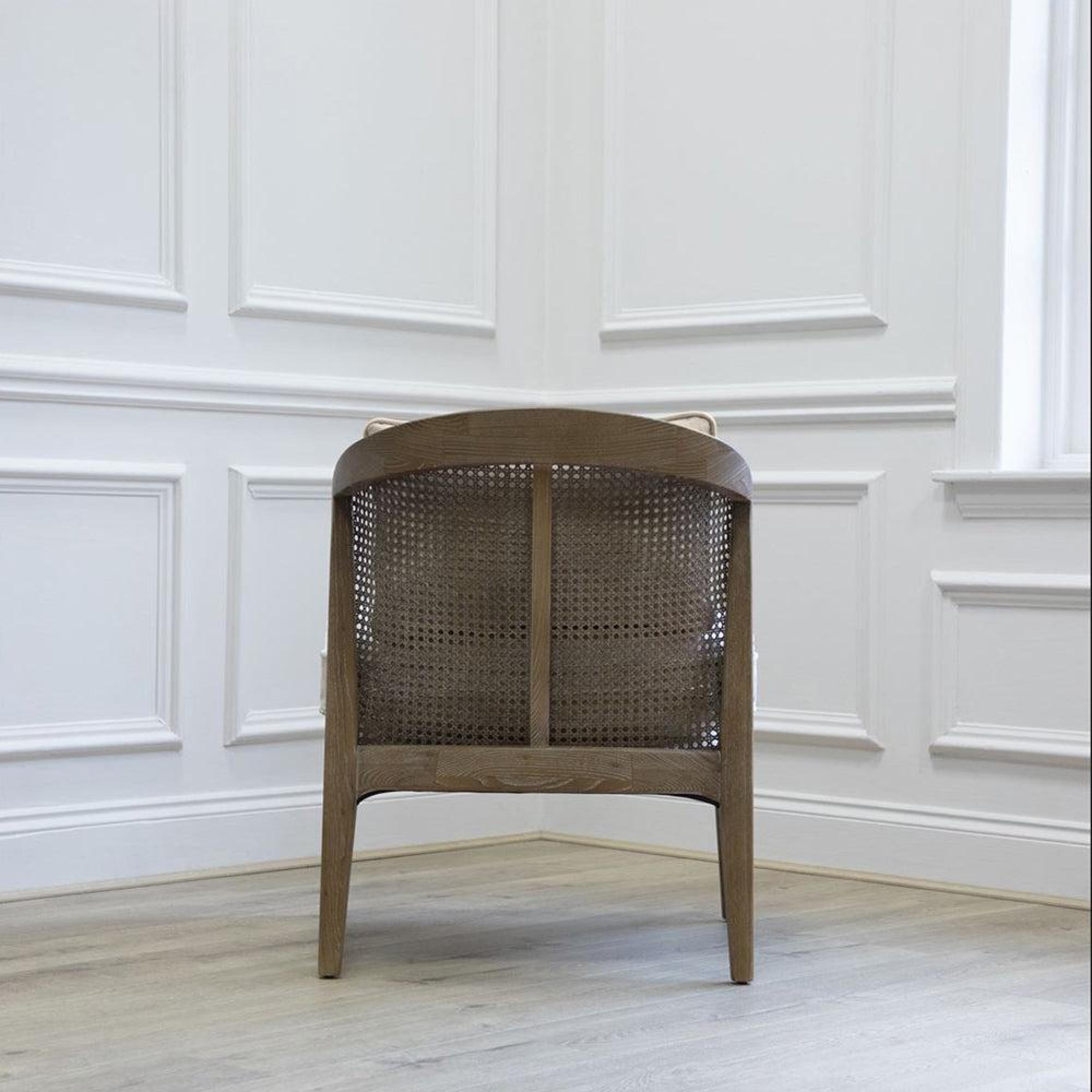 Product photograph of Voyage Maison Tivoli Linen Solid Wood Liana Armchair from Choice Furniture Superstore.