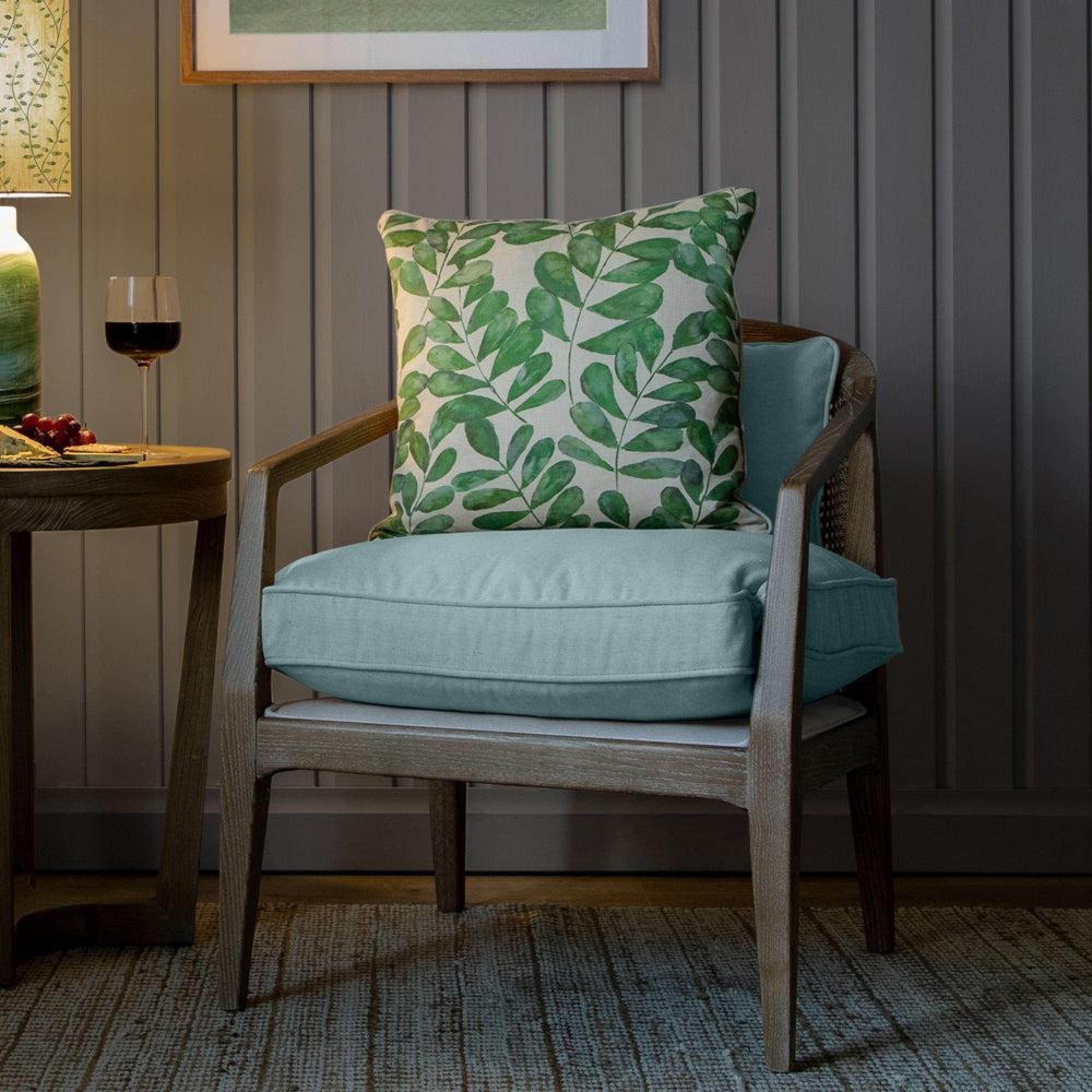 Product photograph of Voyage Maison Tivoli Ocean Solid Wood Liana Armchair from Choice Furniture Superstore.