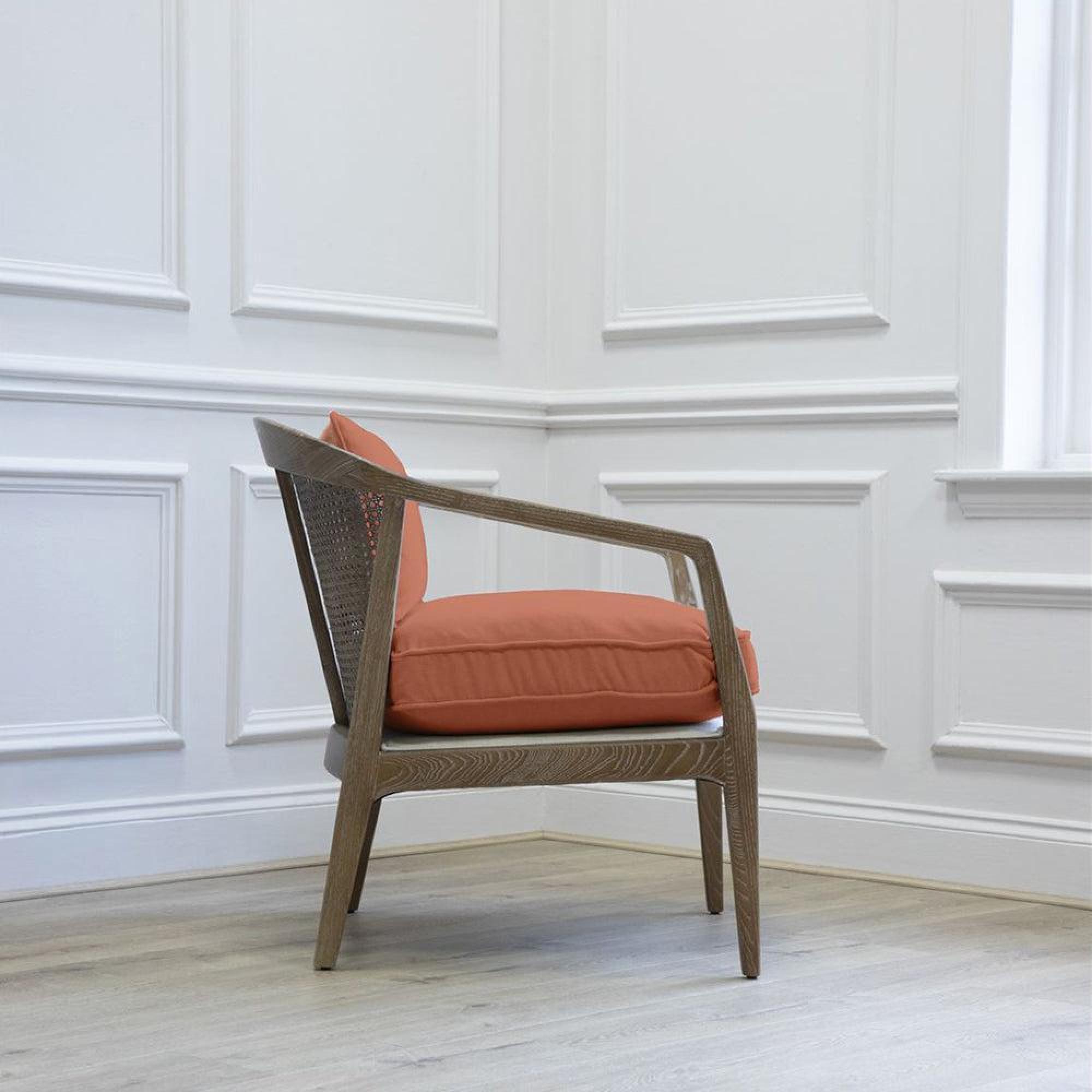 Product photograph of Voyage Maison Tivoli Rust Solid Wood Liana Armchair from Choice Furniture Superstore.