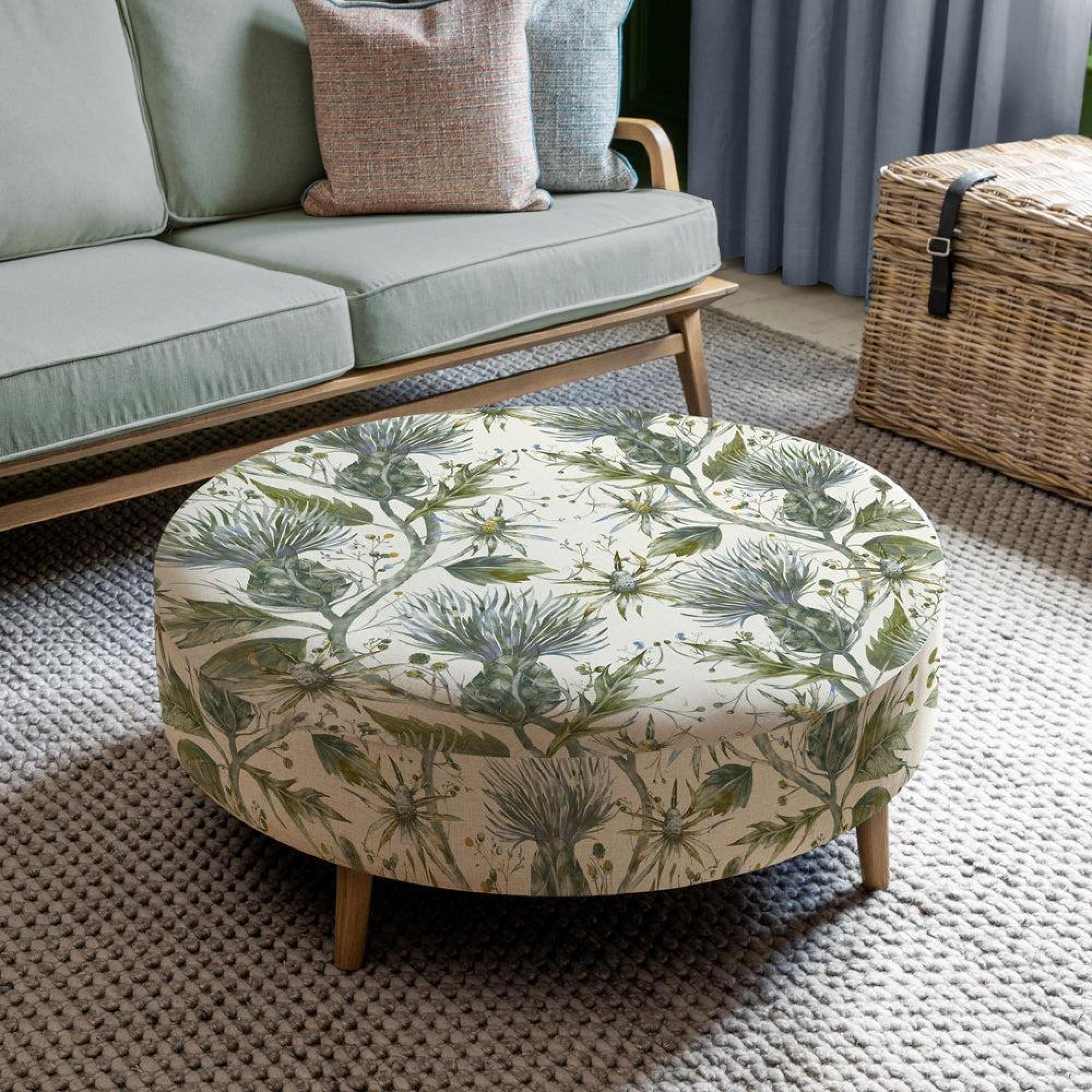 Product photograph of Voyage Maison Varys Lichen Petra Large Footstool from Choice Furniture Superstore.