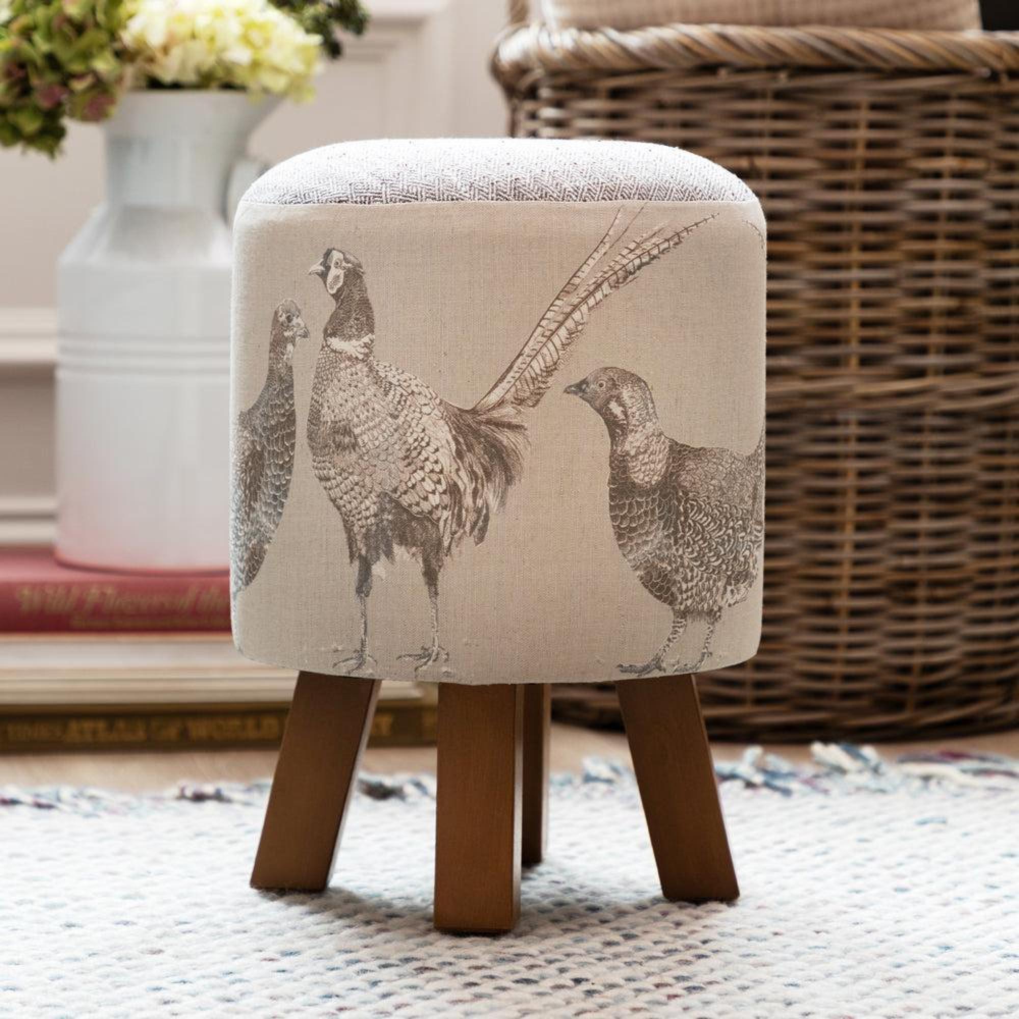 Product photograph of Voyage Maison Venatu Monty Round Footstool from Choice Furniture Superstore.