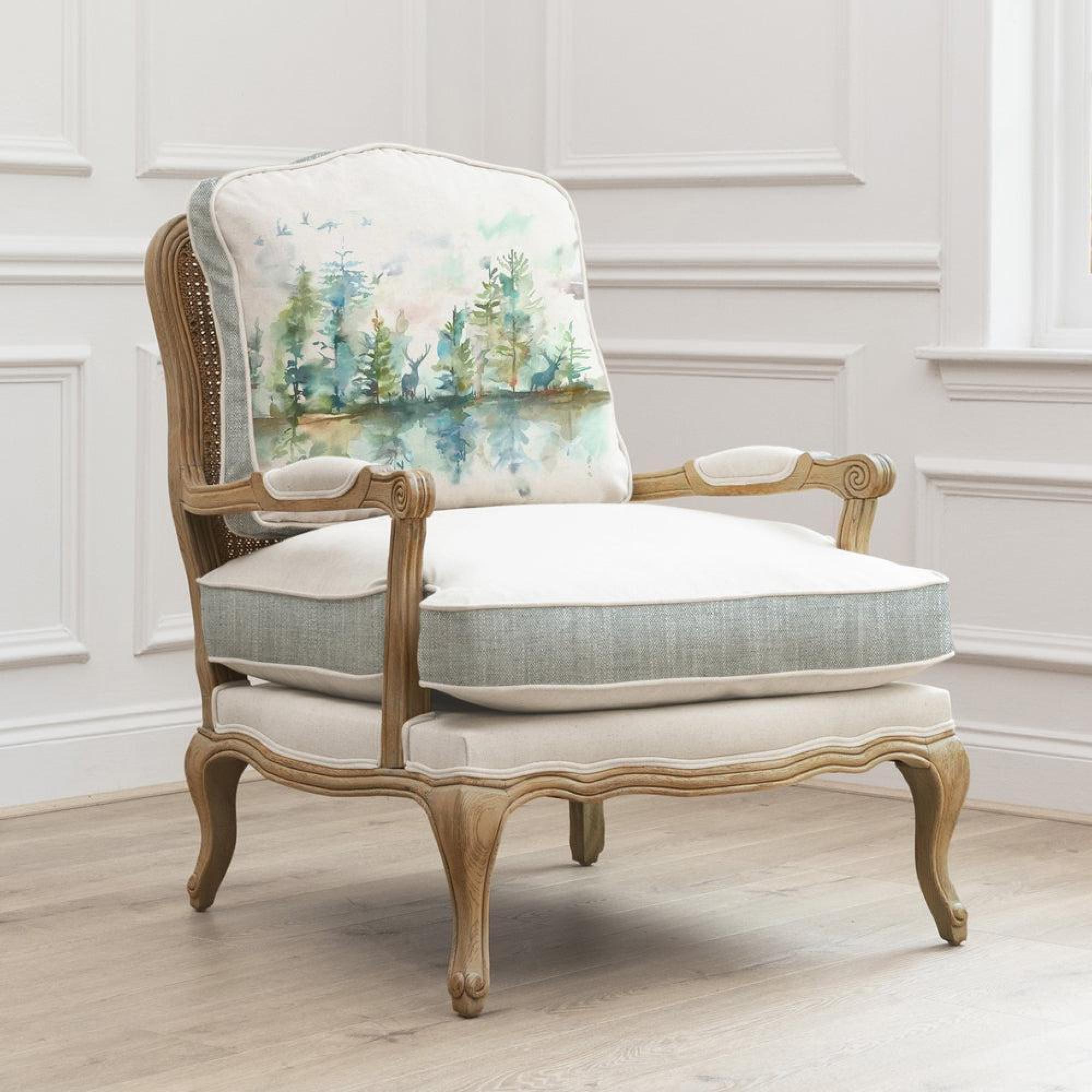 Product photograph of Voyage Maison Wilderness Florence Topaz Oak Armchair from Choice Furniture Superstore.