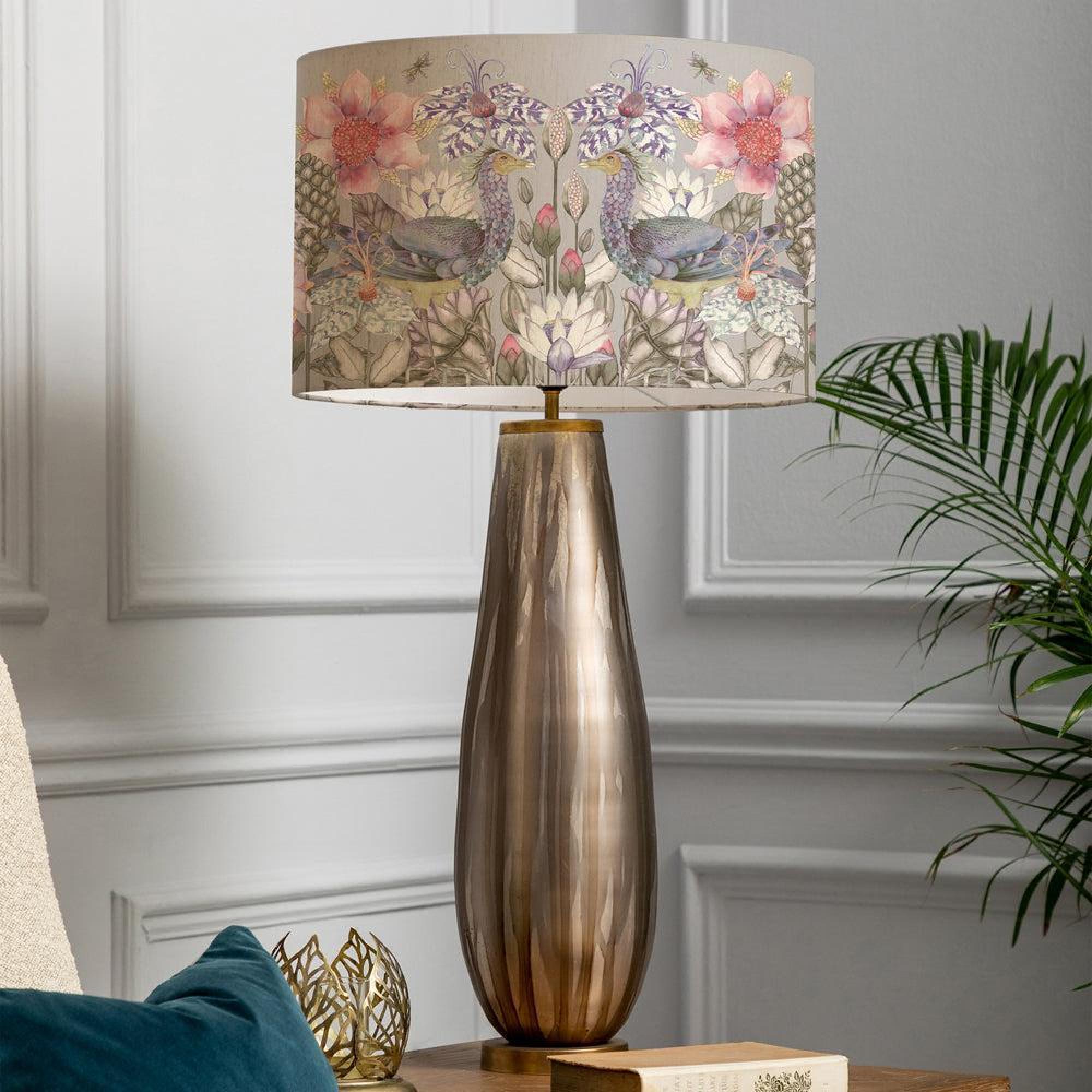 Product photograph of Voyage Maison Acanthis Eva Minerva Glass And Bronze Complete Table Lamp from Choice Furniture Superstore.