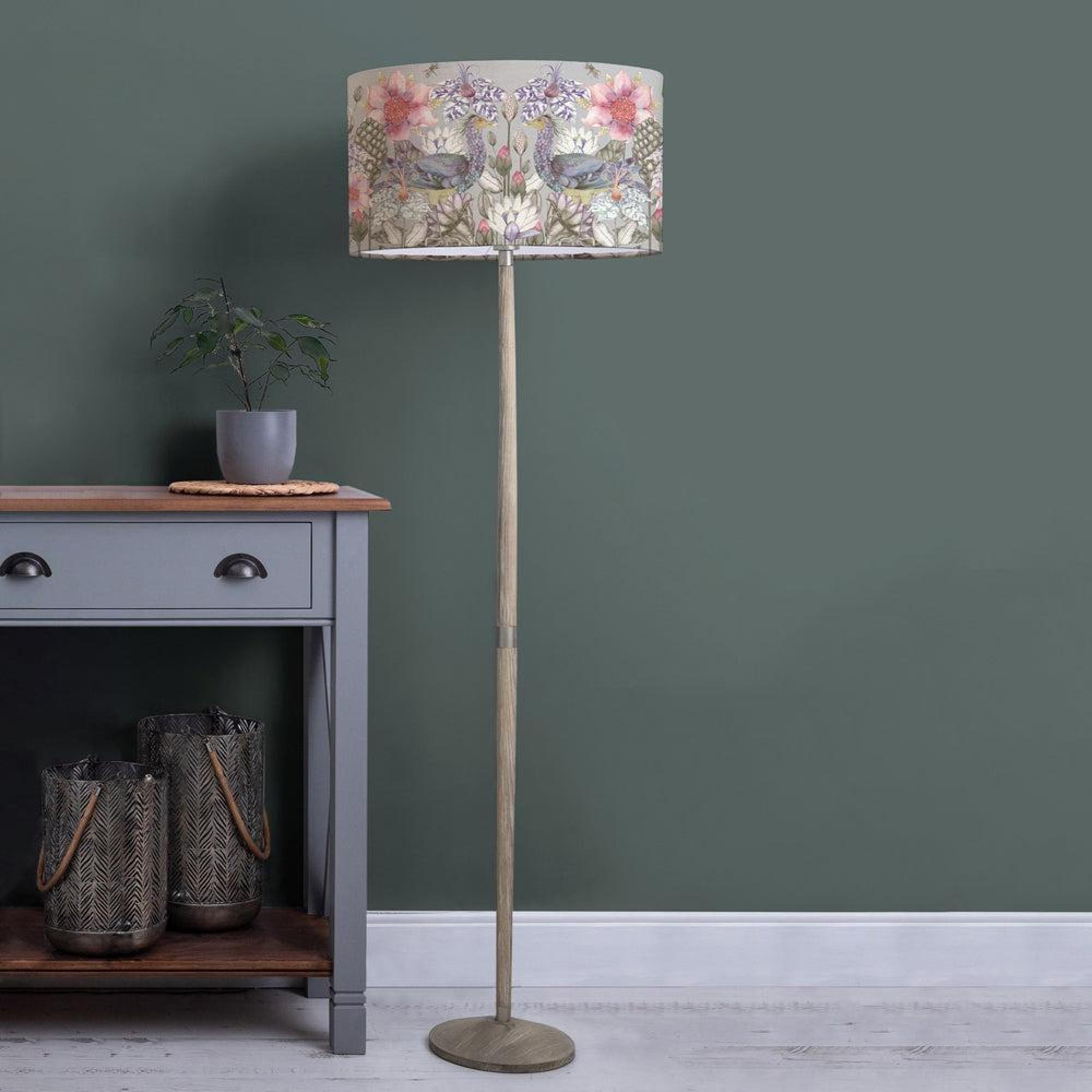 Product photograph of Voyage Maison Acanthis Eva Solensis Grey And Bronze Complete Floor Lamp from Choice Furniture Superstore.