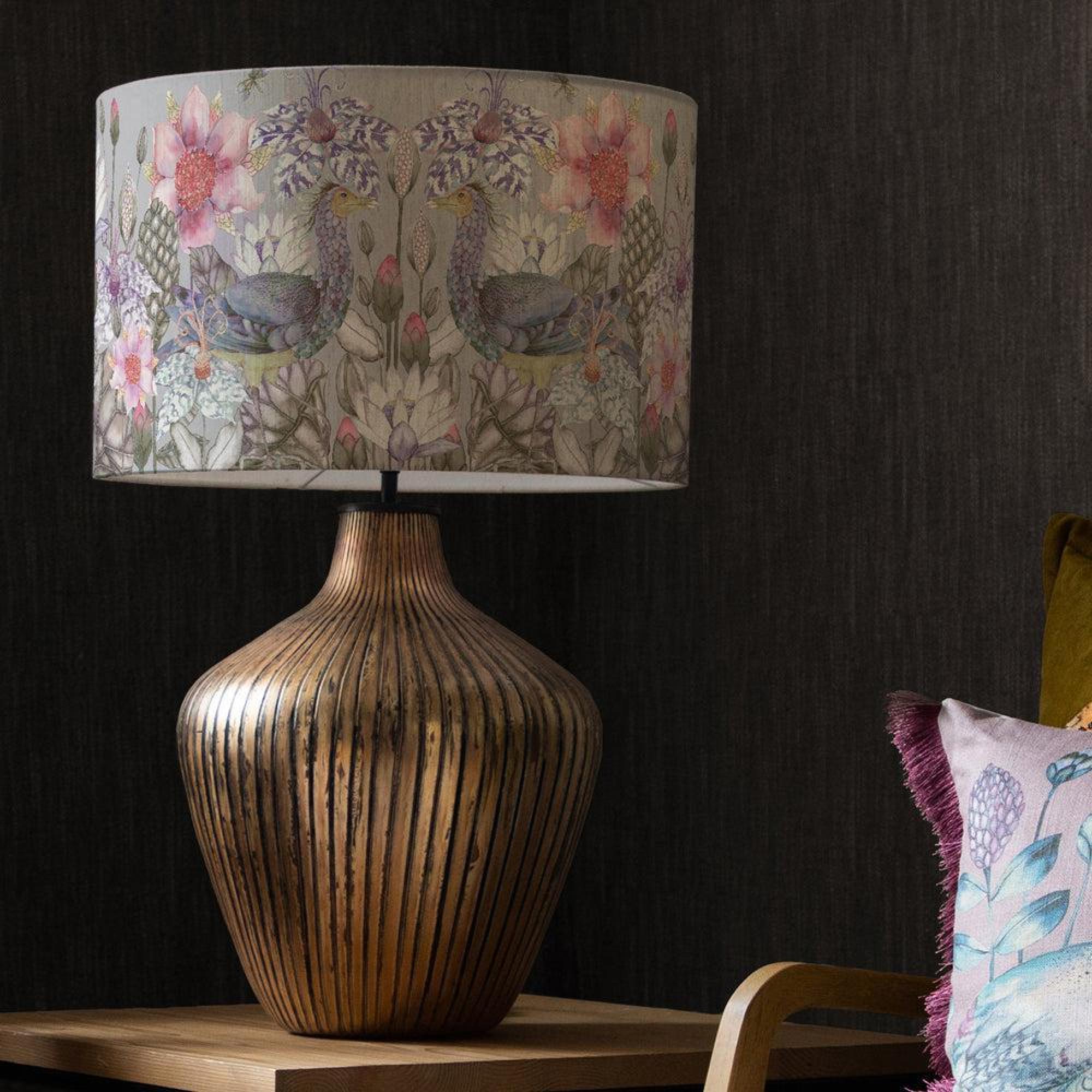 Product photograph of Voyage Maison Acanthis Eva Zelena Glass And Bronze Complete Table Lamp from Choice Furniture Superstore.
