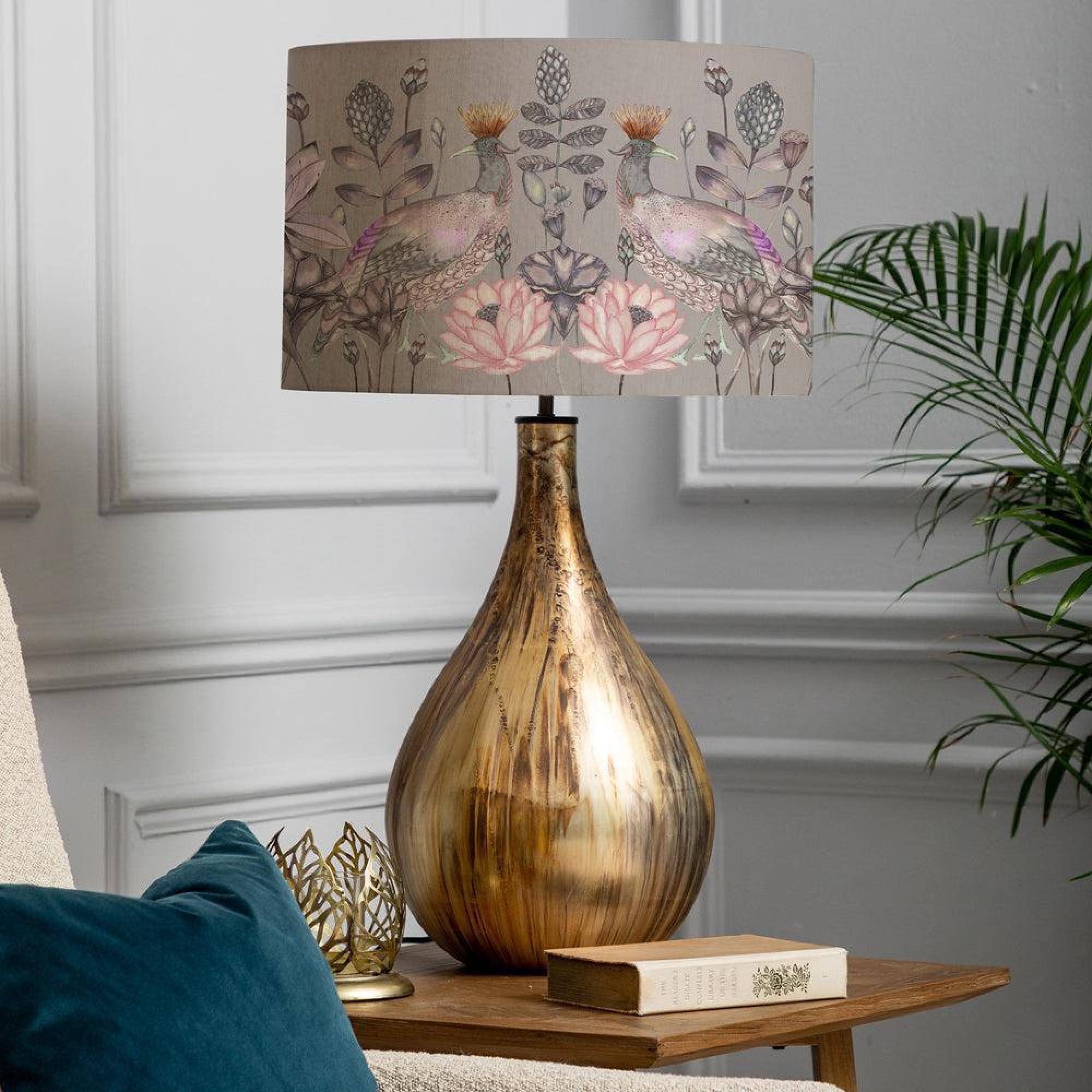 Product photograph of Voyage Maison Ahura Eva Allegra Glass And Bronze Complete Table Lamp from Choice Furniture Superstore.