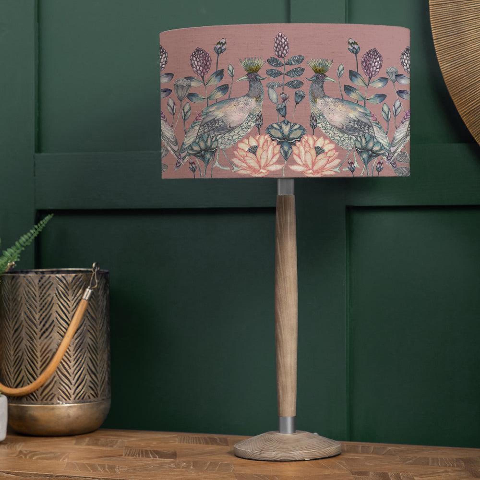 Product photograph of Voyage Maison Ahura Eva Solensis Grey And Mauve Complete Table Lamp from Choice Furniture Superstore.