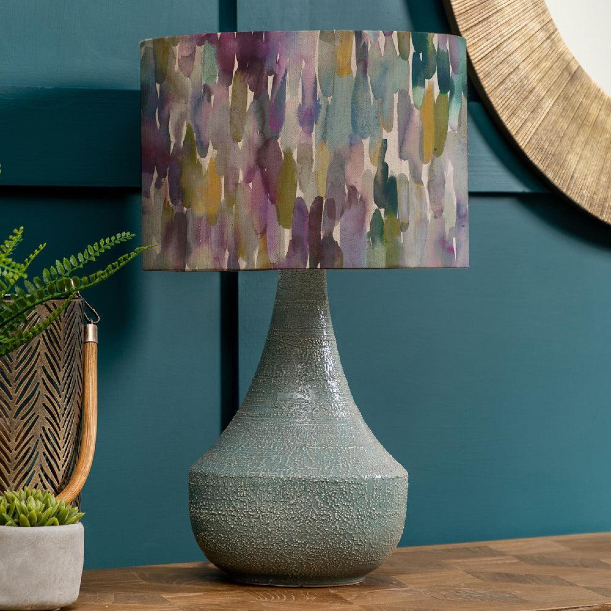 Product photograph of Voyage Maison Azima Eva Agri Teal And Indigo Complete Table Lamp from Choice Furniture Superstore.