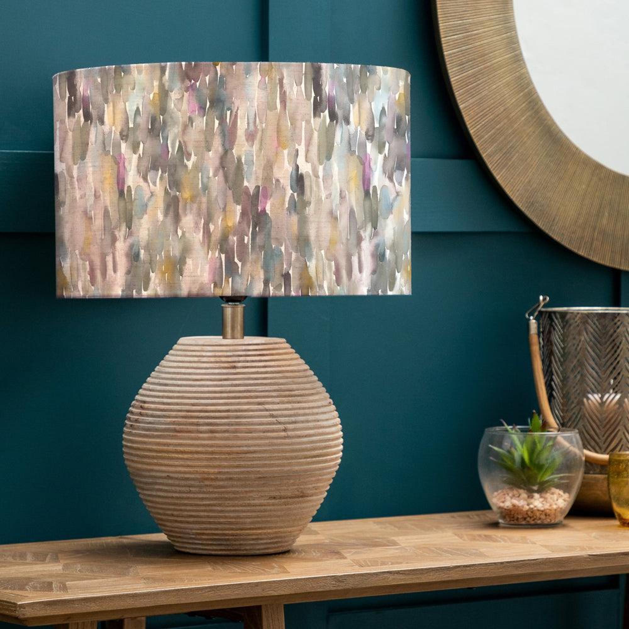 Product photograph of Voyage Maison Azima Eva Cerys White And Ironstone Complete Table Lamp from Choice Furniture Superstore.