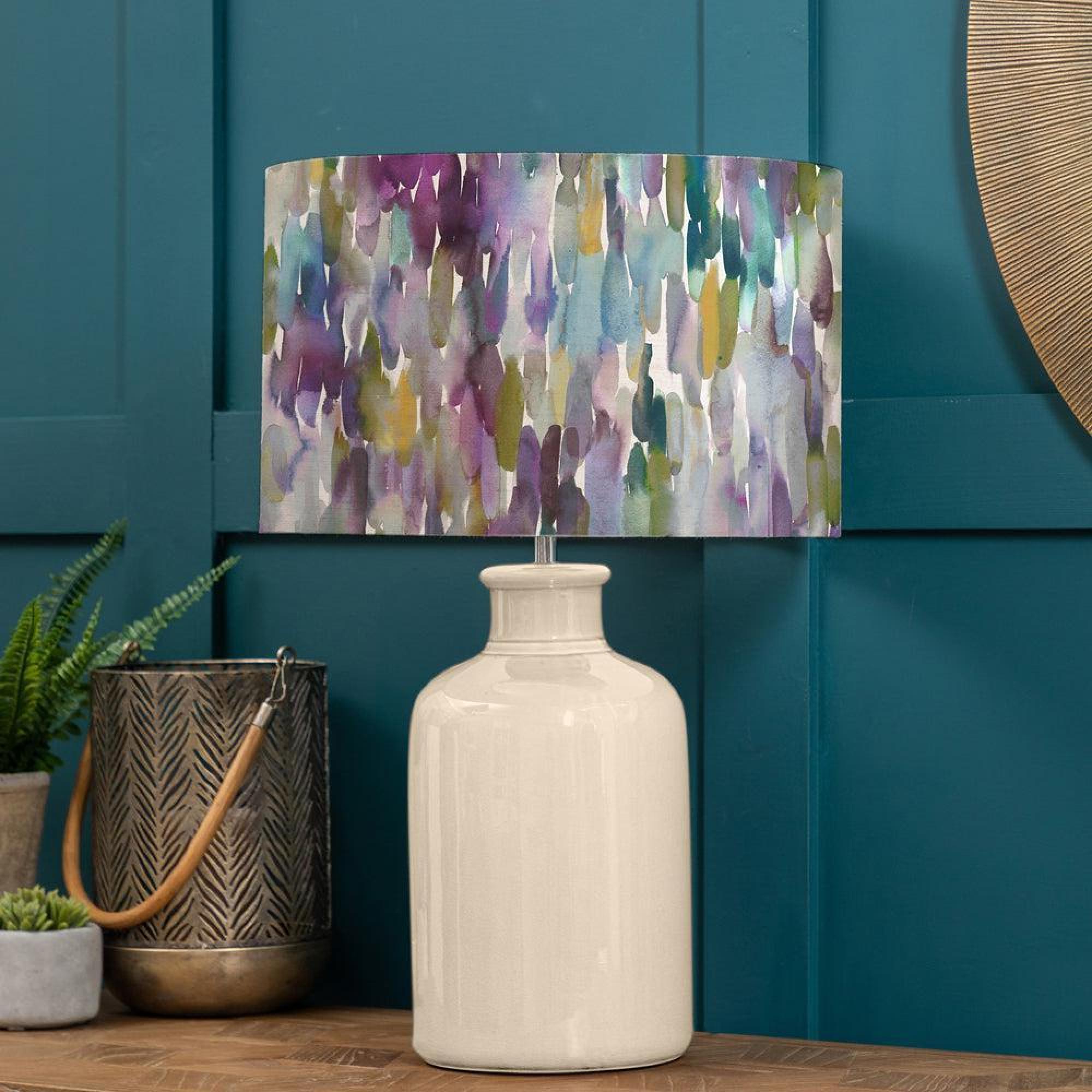 Product photograph of Voyage Maison Azima Eva Elspeth Cream And Indigo Complete Table Lamp from Choice Furniture Superstore.