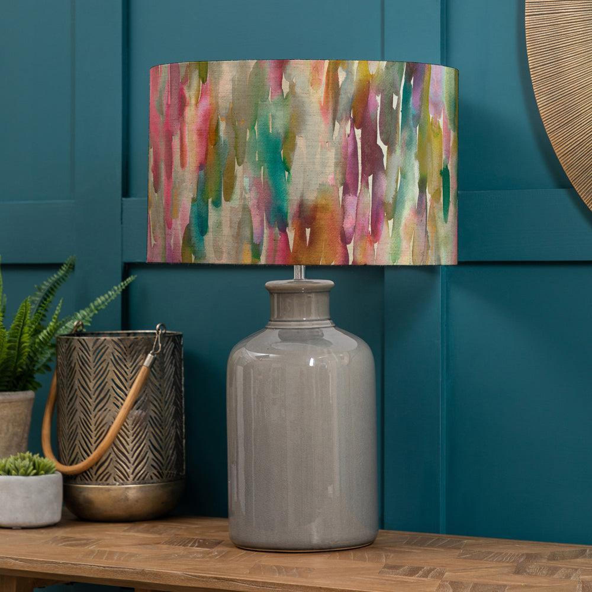 Product photograph of Voyage Maison Azima Eva Elspeth Grey And Lotus Complete Table Lamp from Choice Furniture Superstore.