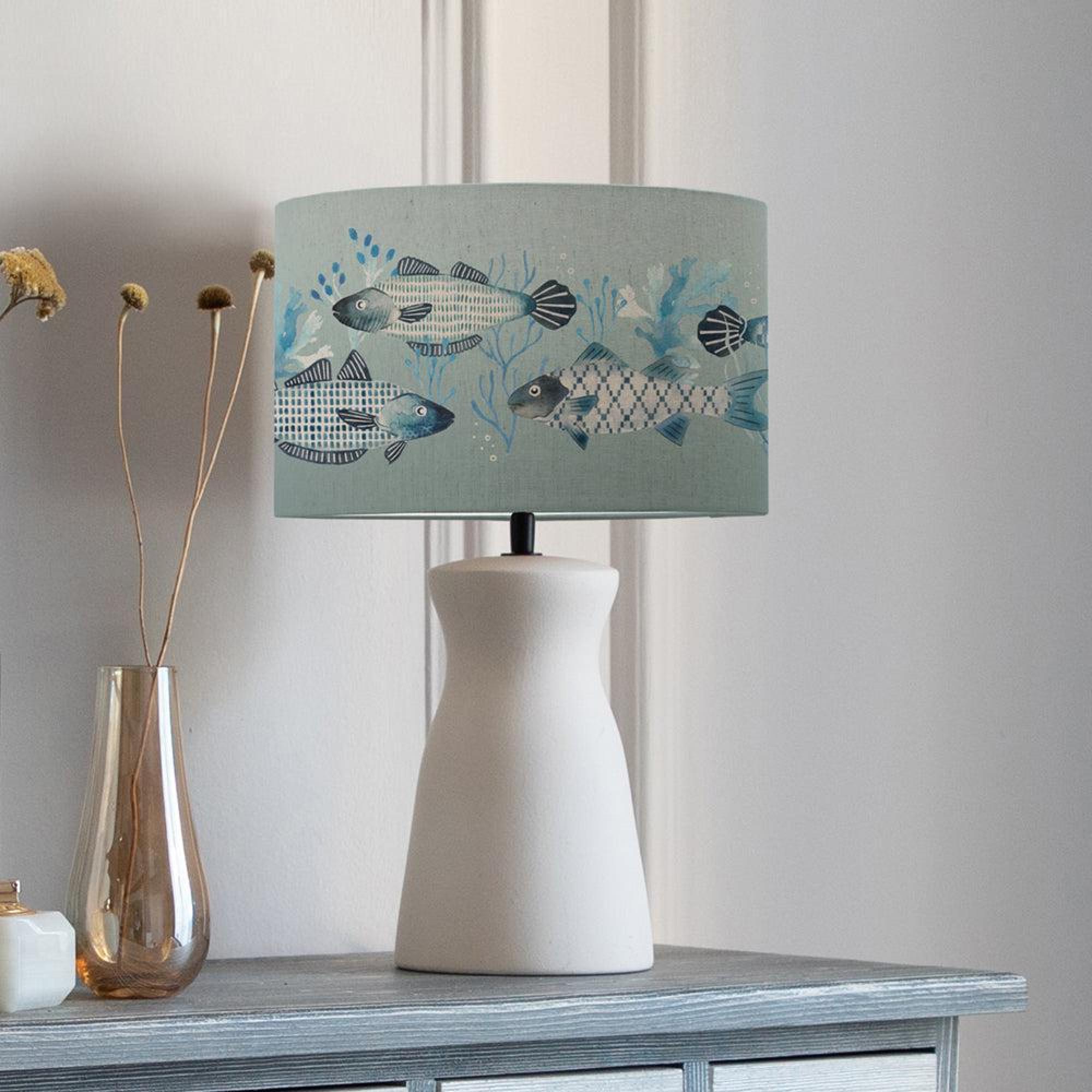 Product photograph of Voyage Maison Barbeau Eva Albury Ecru And Seafoam Complete Table Lamp from Choice Furniture Superstore.