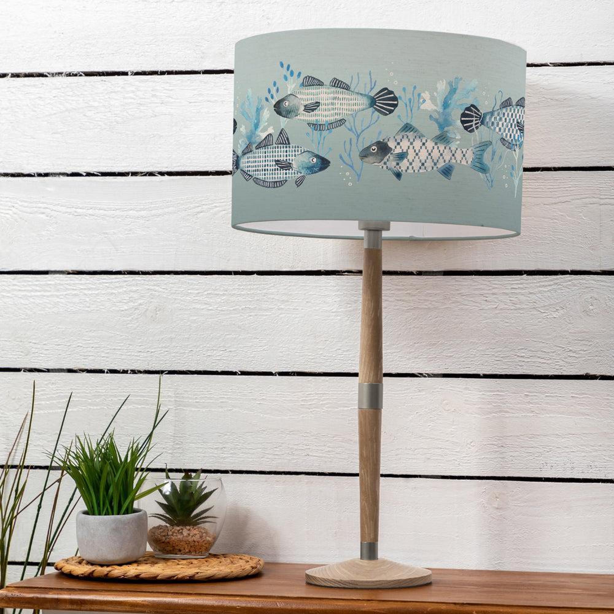 Product photograph of Voyage Maison Barbeau Eva Solensis Grey And Seafoam Complete Table Lamp from Choice Furniture Superstore.