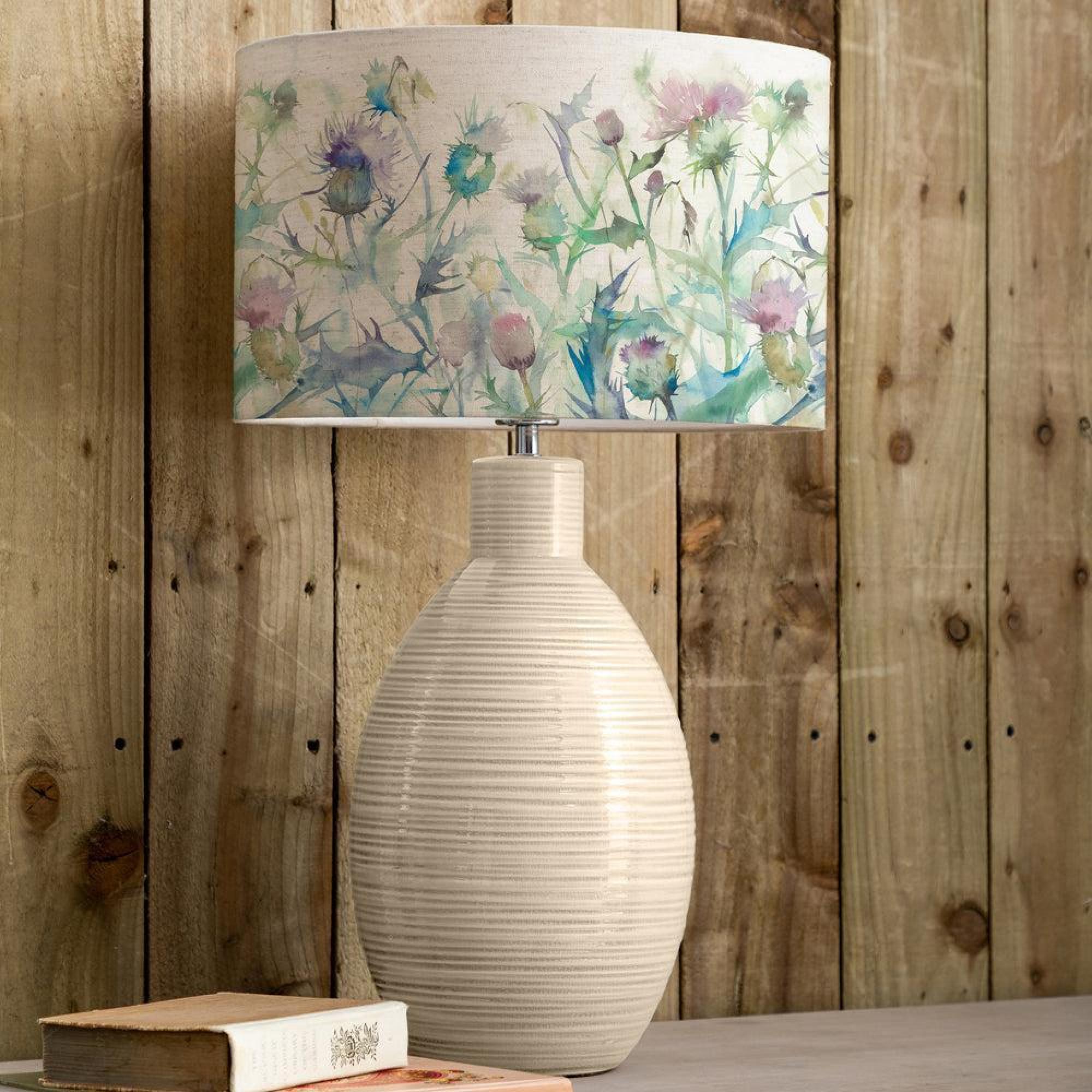 Product photograph of Voyage Maison Cirsium Eva Epona Cream And Damson Complete Table Lamp from Choice Furniture Superstore.