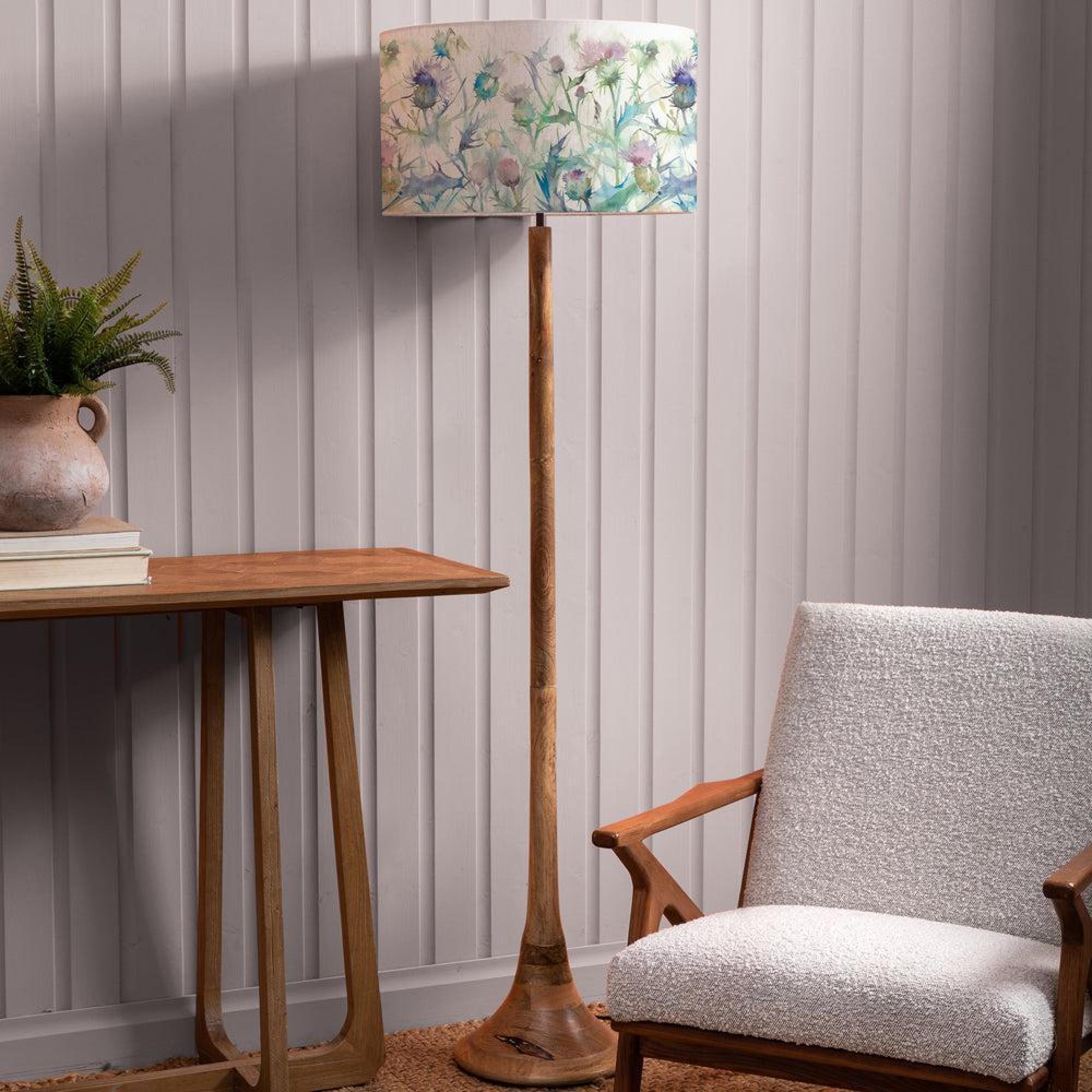 Product photograph of Voyage Maison Cirsium Eva Kinross Mango And Damson Complete Floor Lamp from Choice Furniture Superstore.