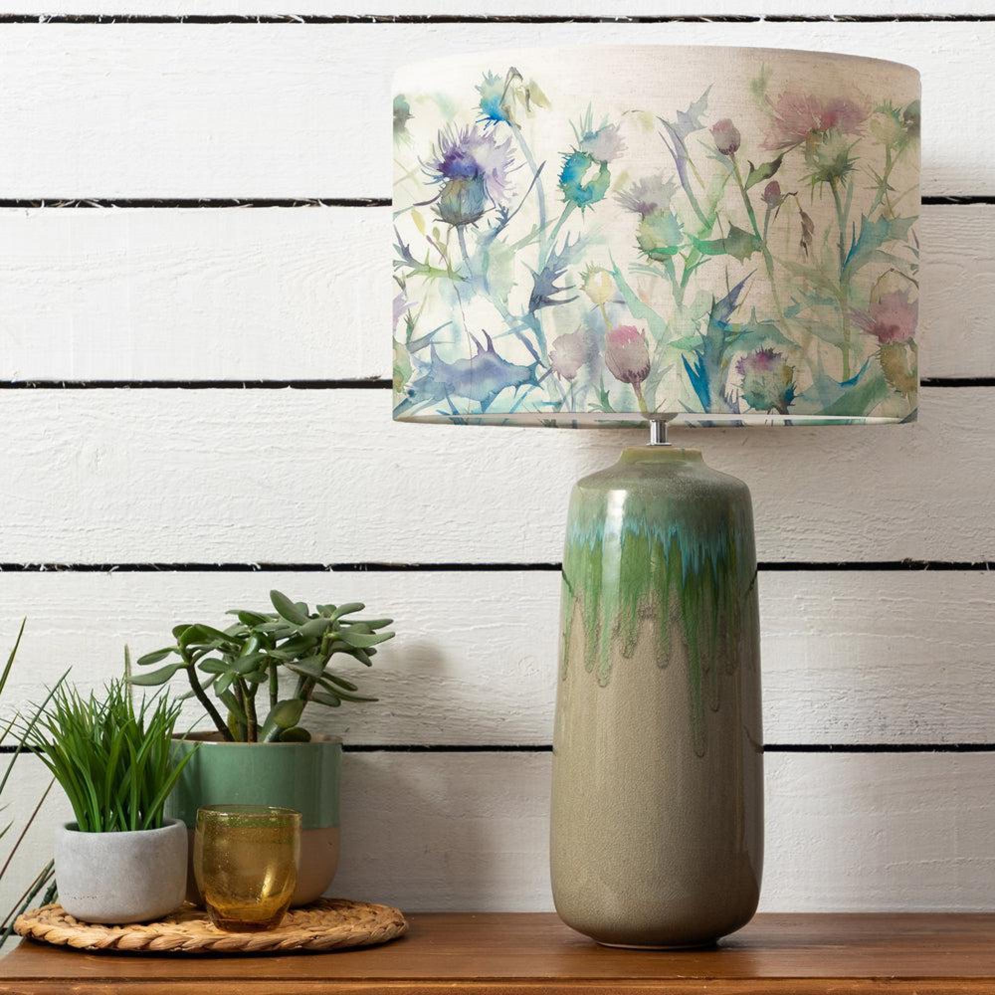 Product photograph of Voyage Maison Cirsium Eva Neo Jade And Damson Complete Table Lamp from Choice Furniture Superstore.