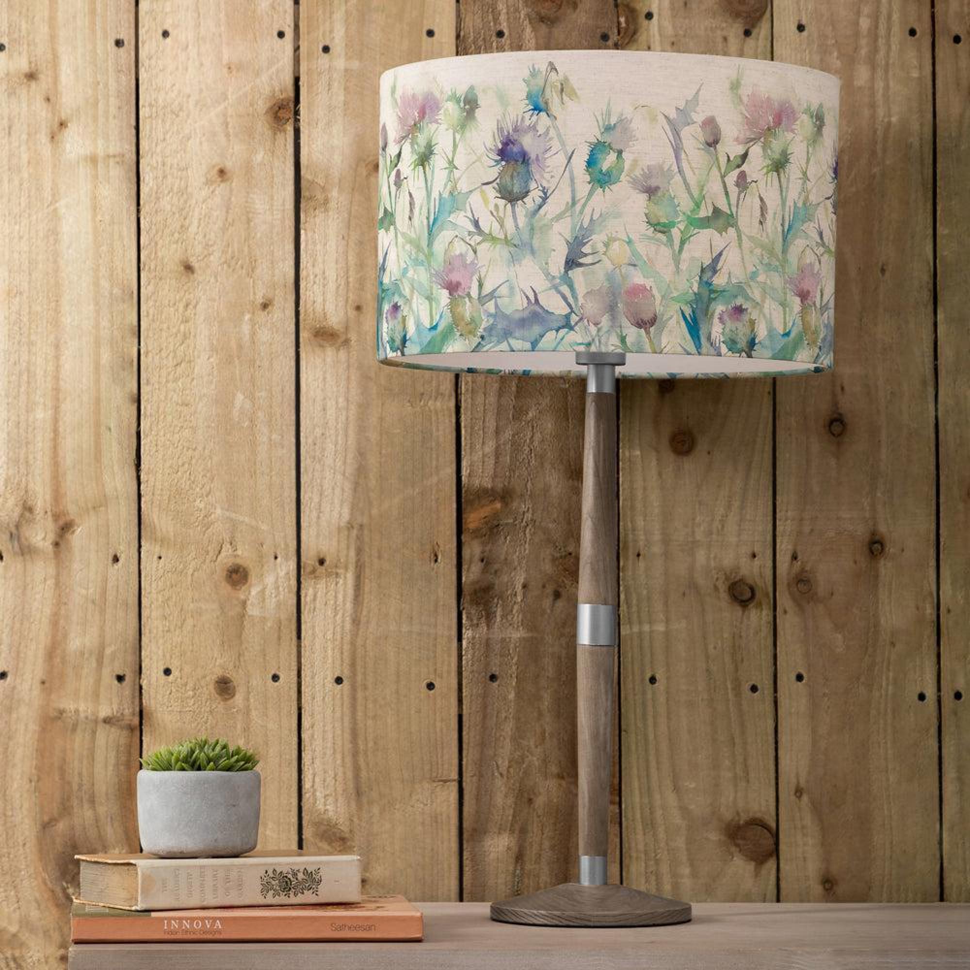 Product photograph of Voyage Maison Cirsium Eva Solensis Grey And Damson Complete Table Lamp from Choice Furniture Superstore.