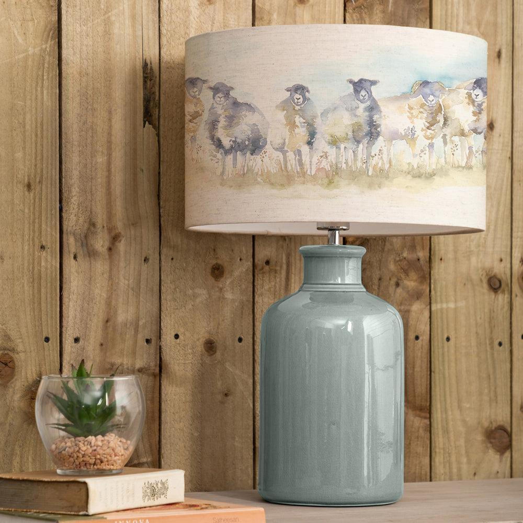 Product photograph of Voyage Maison Come By Eva Elspeth Duck And Linen Complete Table Lamp from Choice Furniture Superstore.