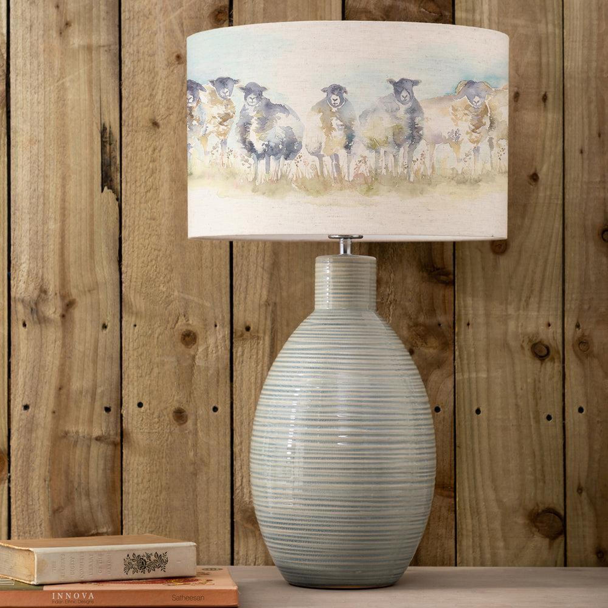 Product photograph of Voyage Maison Come By Eva Epona Duck And Linen Complete Table Lamp from Choice Furniture Superstore.