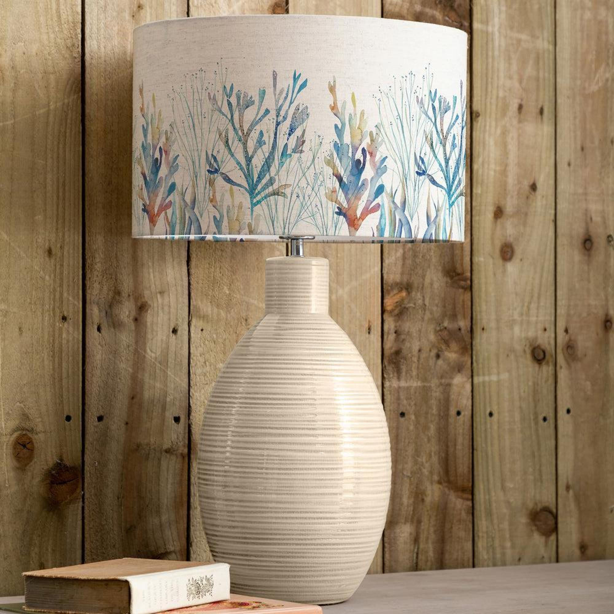 Product photograph of Voyage Maison Coral Reef Eva Epona Cream And Cobalt Complete Table Lamp from Choice Furniture Superstore.