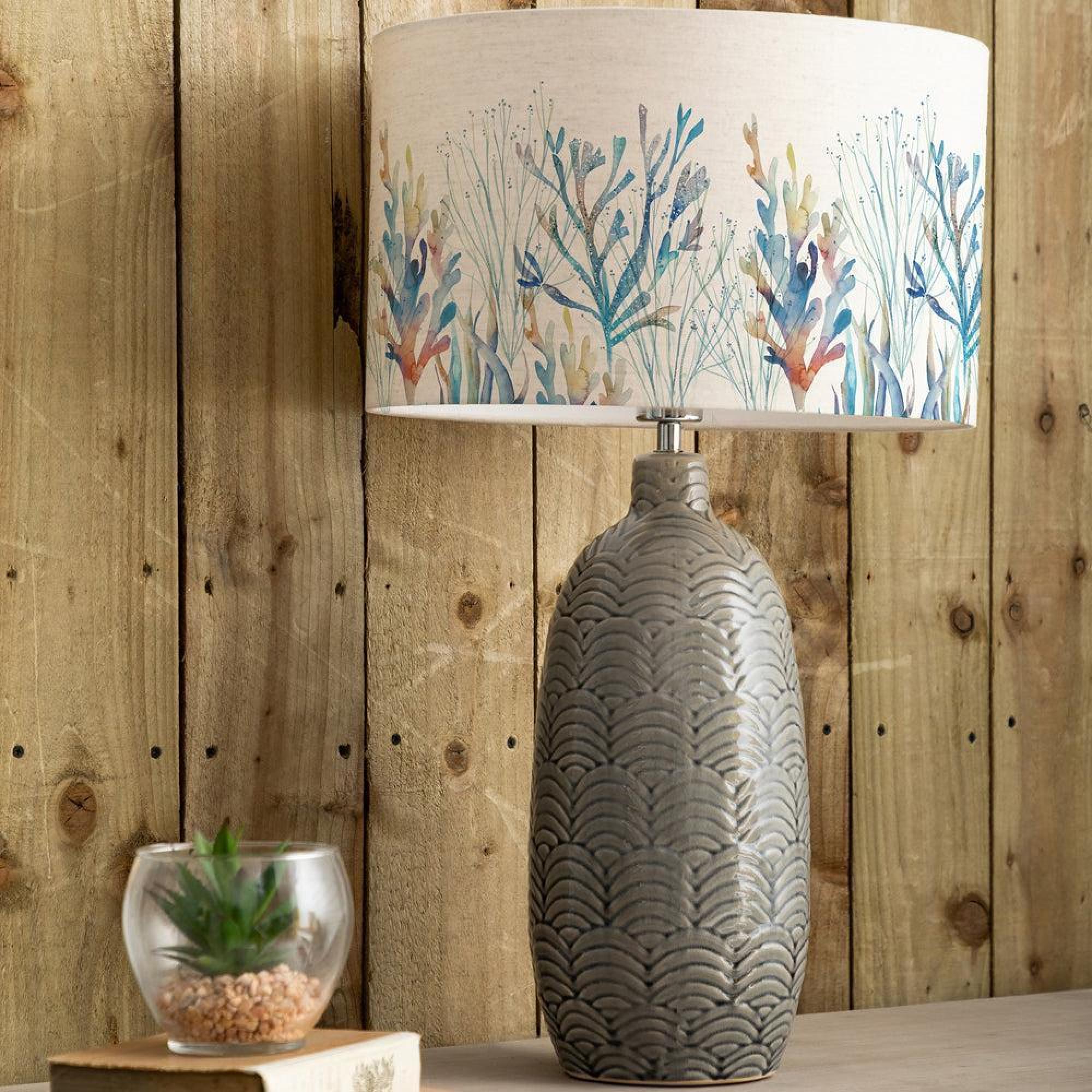 Product photograph of Voyage Maison Coral Reef Eva Jadis Grey And Cobalt Complete Table Lamp from Choice Furniture Superstore.