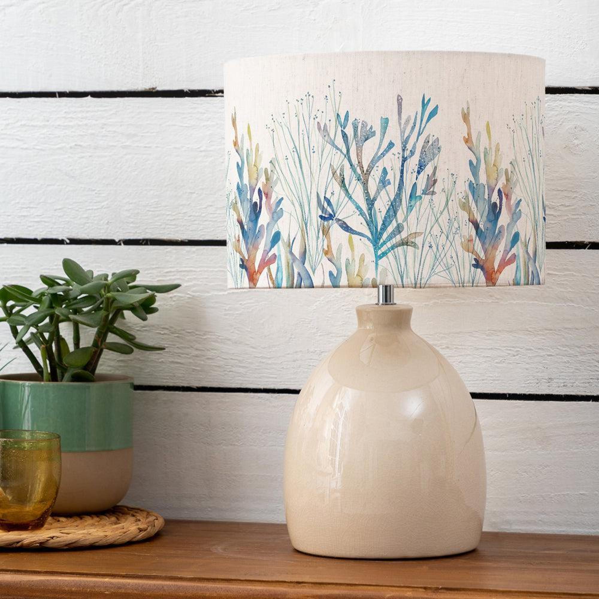 Product photograph of Voyage Maison Coral Reef Eva Leura Cream And Cobalt Complete Table Lamp from Choice Furniture Superstore.