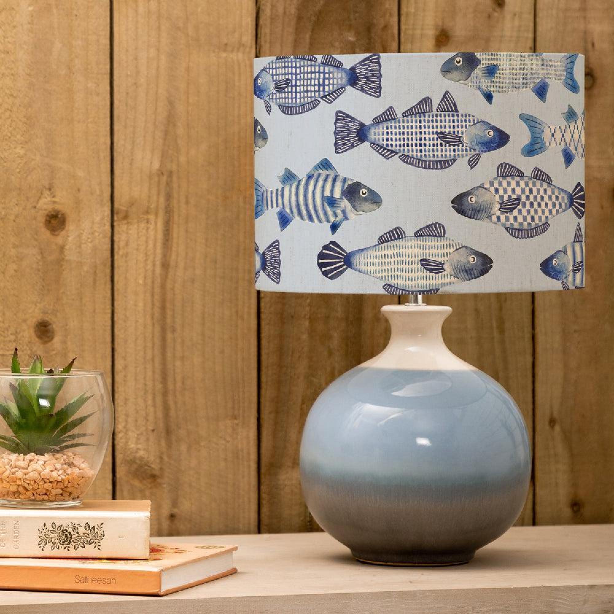 Product photograph of Voyage Maison Cove Eva Neso Sky And Cobalt Complete Table Lamp from Choice Furniture Superstore.