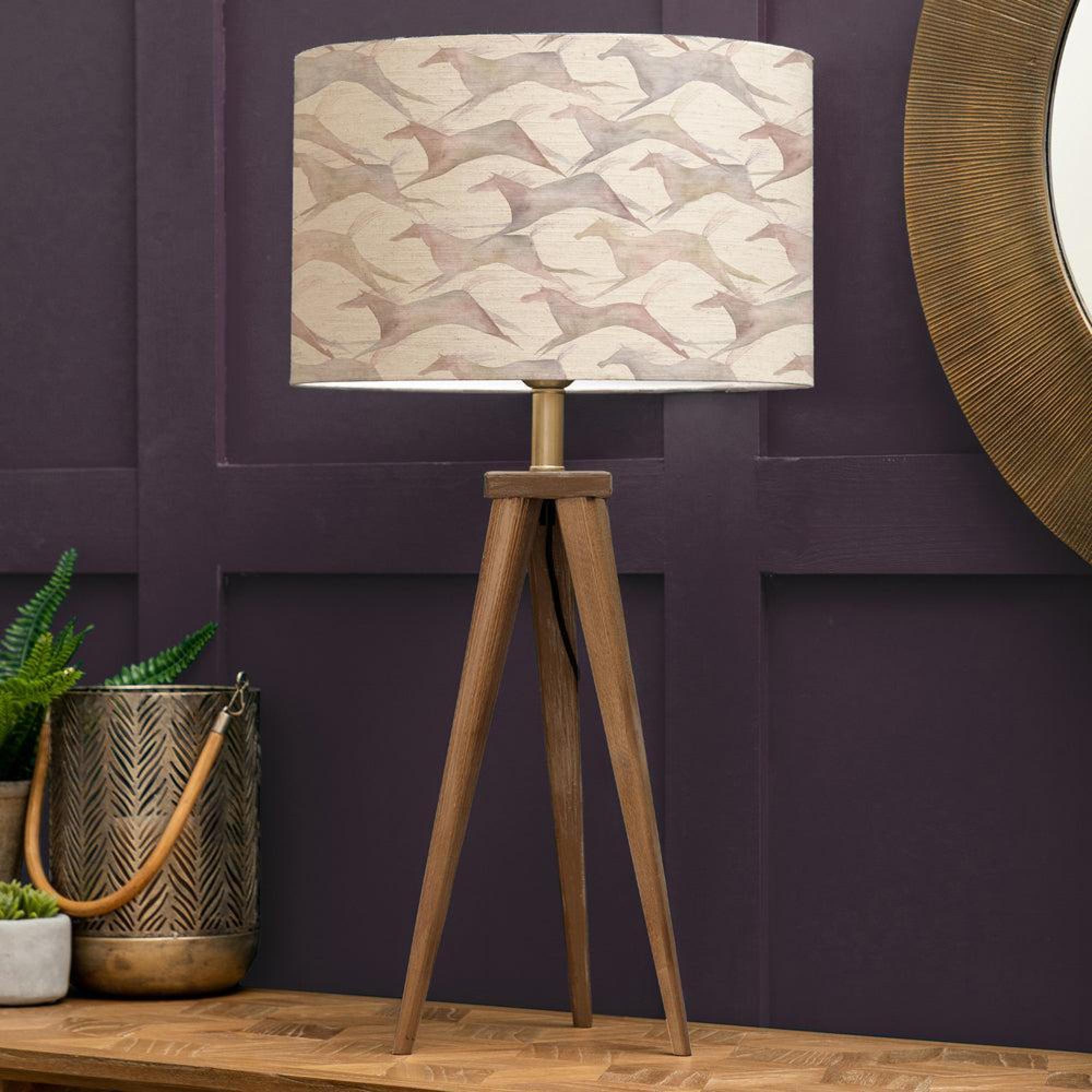 Product photograph of Voyage Maison Dakota Eva Aratus Nut And Sepia Complete Table Lamp from Choice Furniture Superstore.