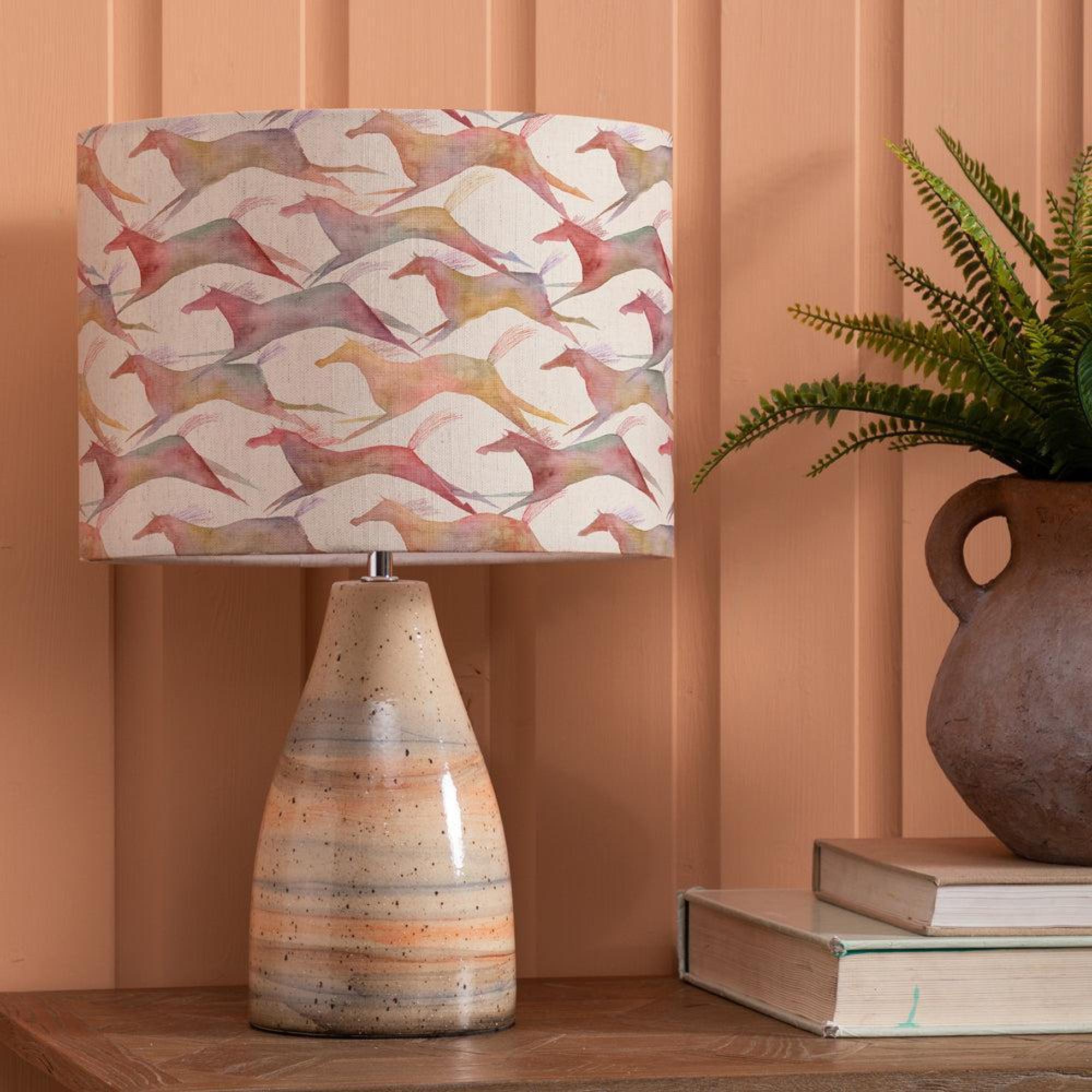 Product photograph of Voyage Maison Dakota Eva Japura Sandstone And Sand Complete Table Lamp from Choice Furniture Superstore.