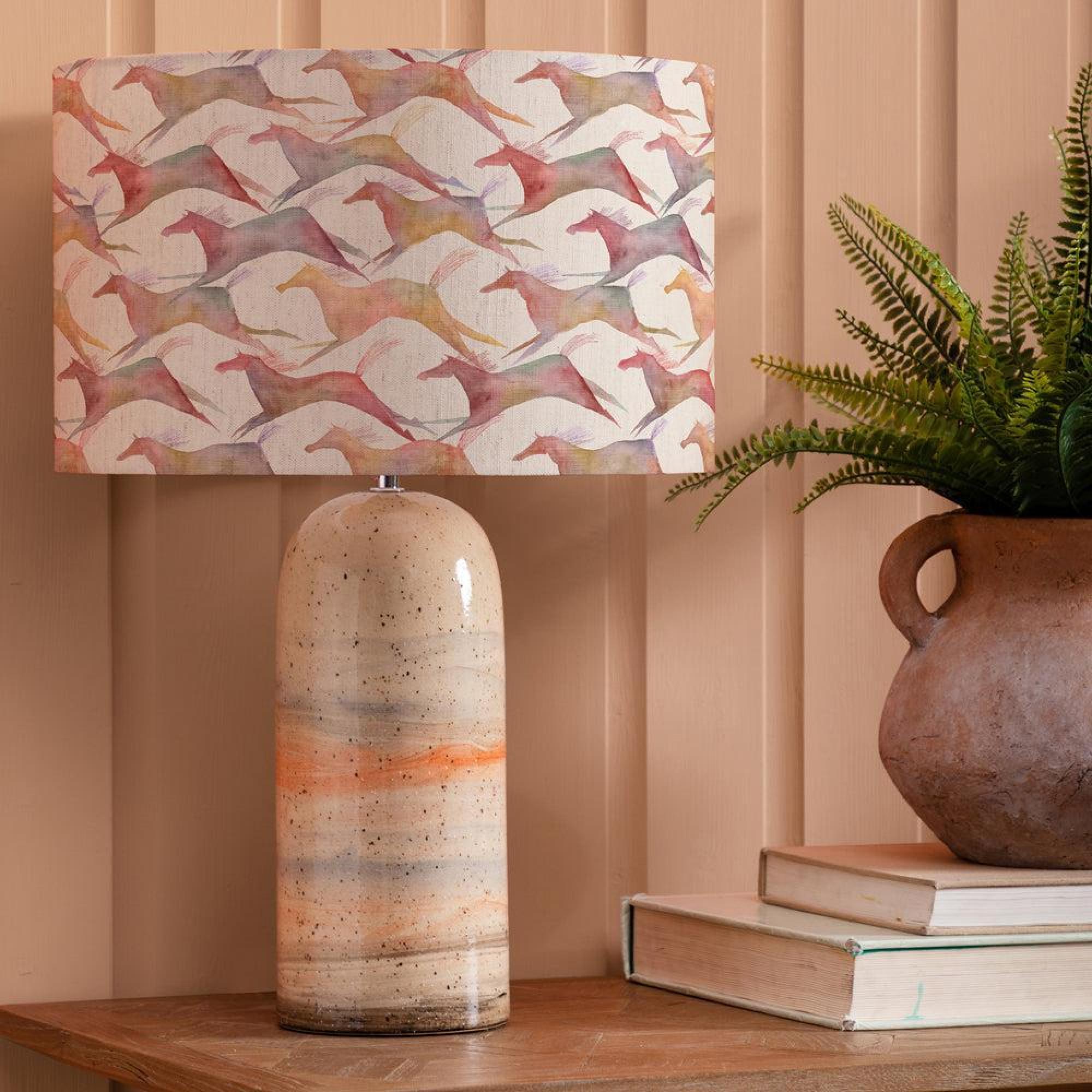 Product photograph of Voyage Maison Dakota Eva Ocefina Sandstone And Sand Complete Table Lamp from Choice Furniture Superstore.