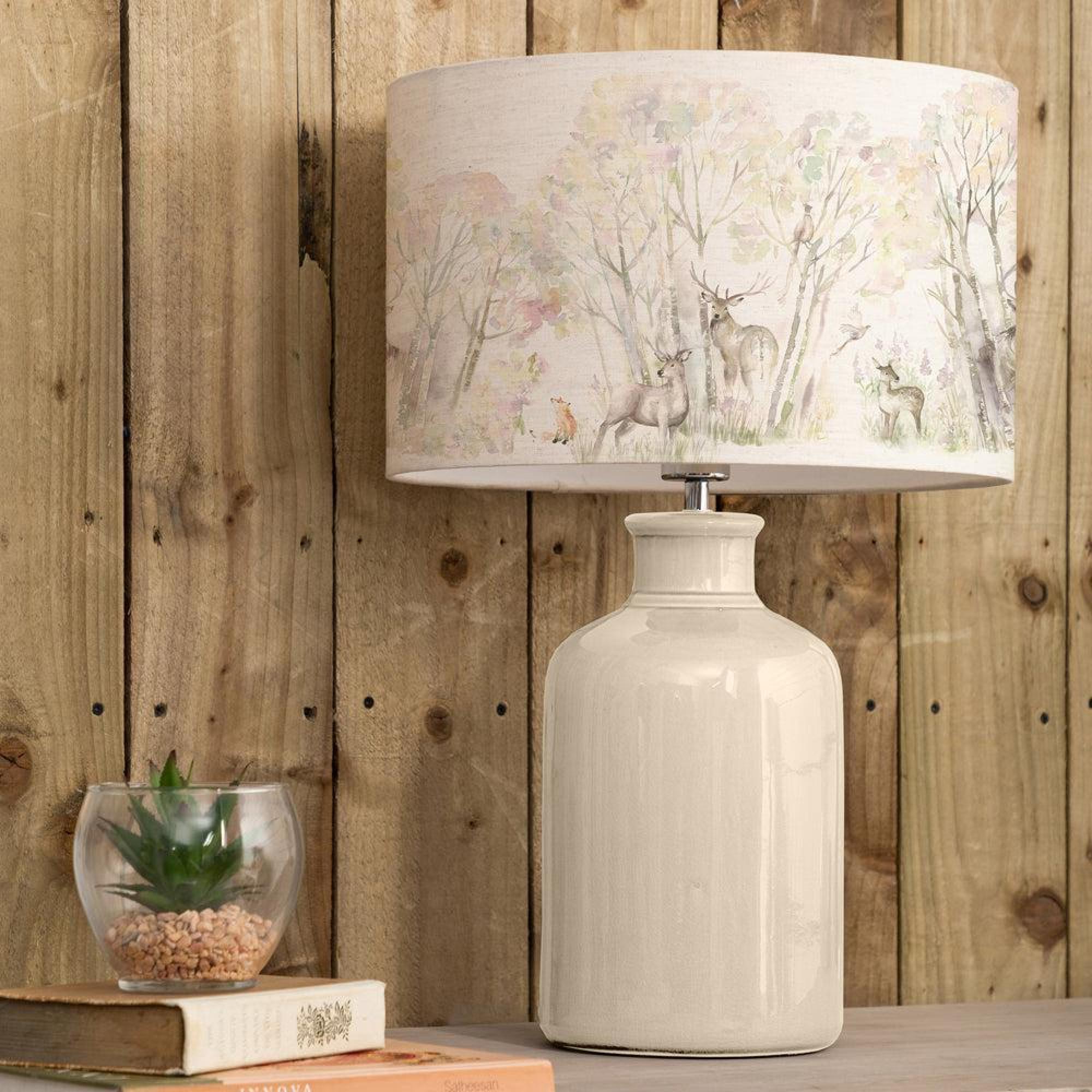 Product photograph of Voyage Maison Enchanted Forest Eva Elspeth Cream And Forest Complete Table Lamp from Choice Furniture Superstore.